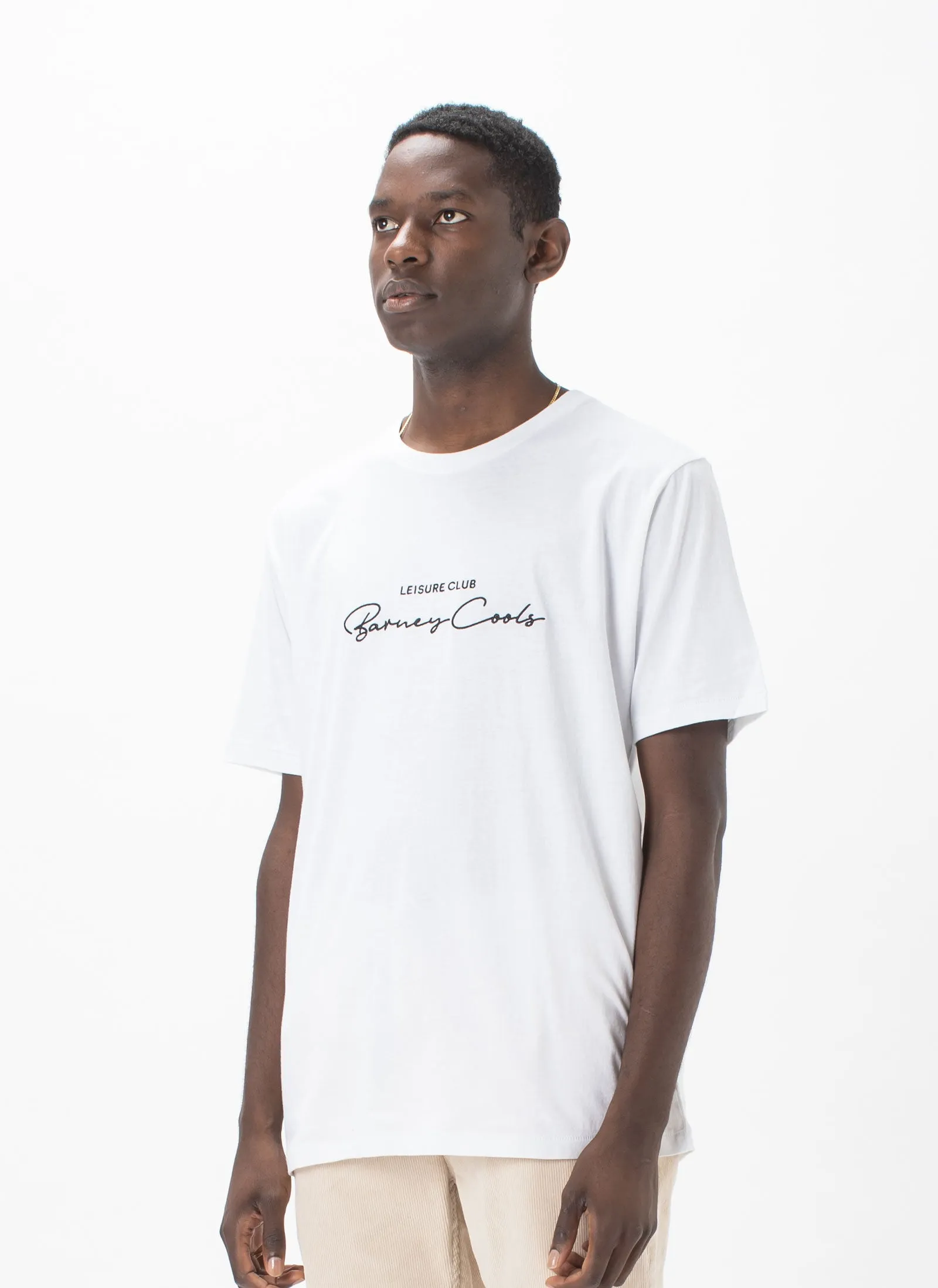 Club Script Tee White sold by Barney Cools product image thumbnail 3
