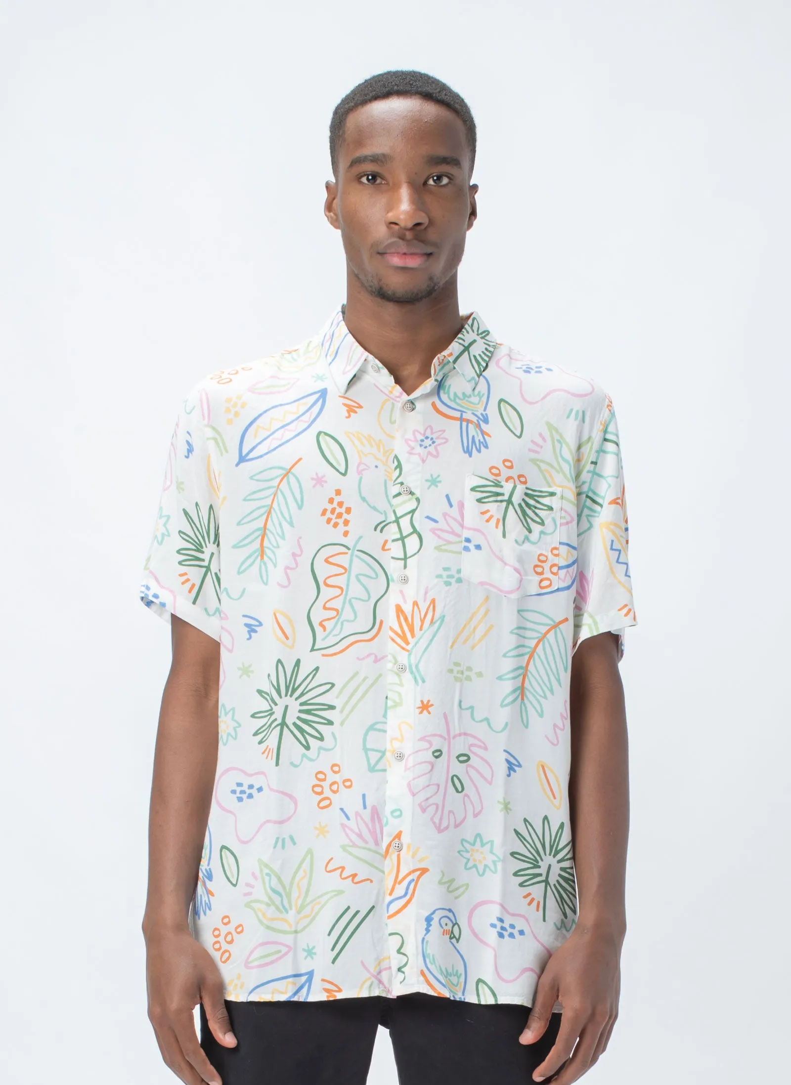 Holiday Short-Sleeve Shirt White Summer sold by Barney Cools