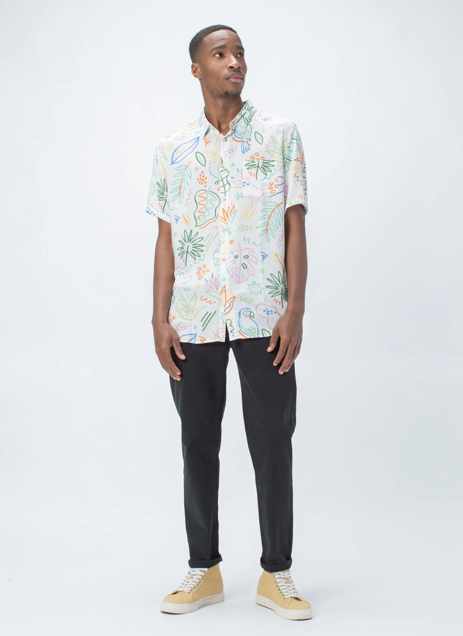 Holiday Short-Sleeve Shirt White Summer sold by Barney Cools product image thumbnail 3