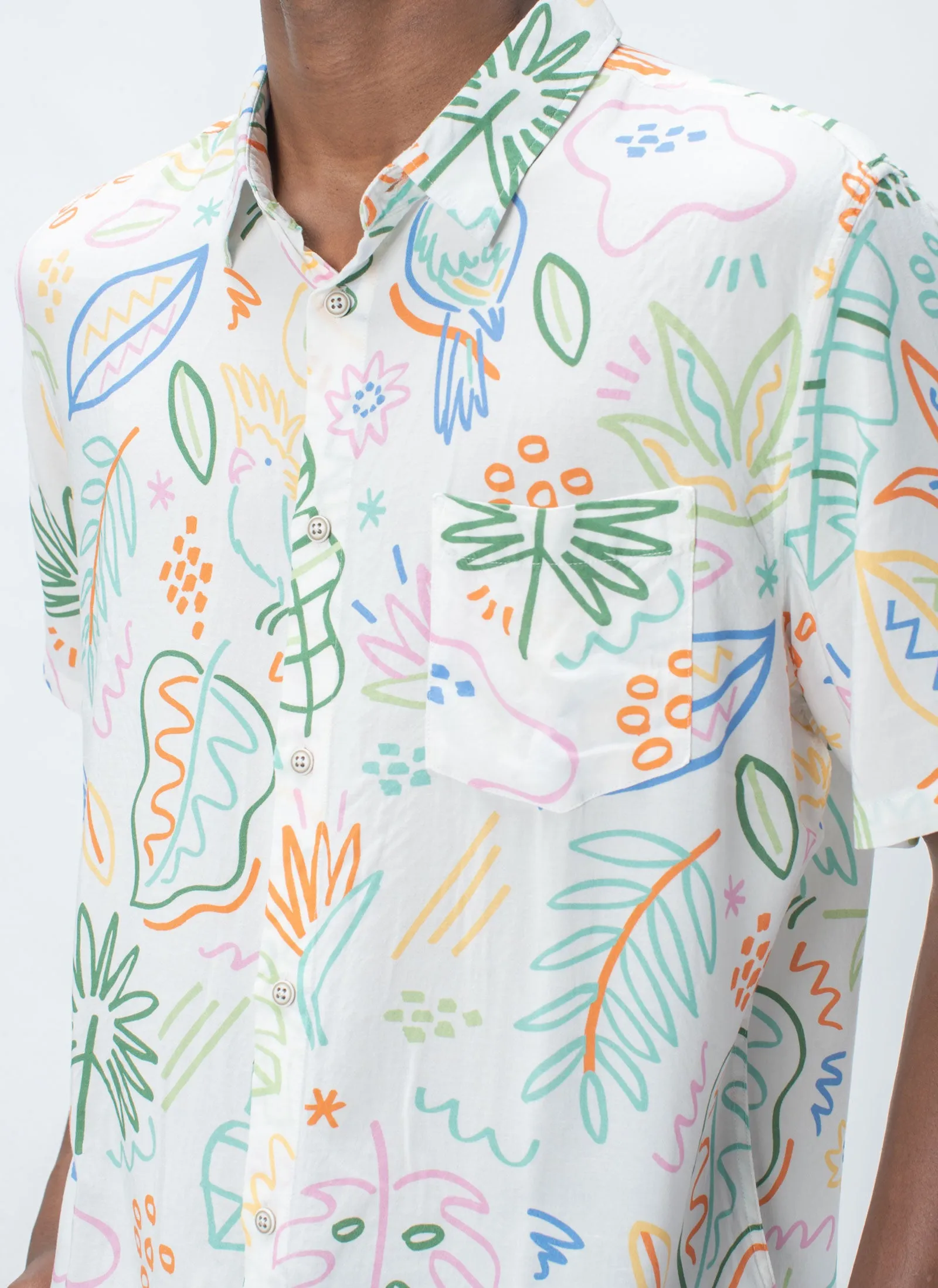 Holiday Short-Sleeve Shirt White Summer sold by Barney Cools product image thumbnail 2
