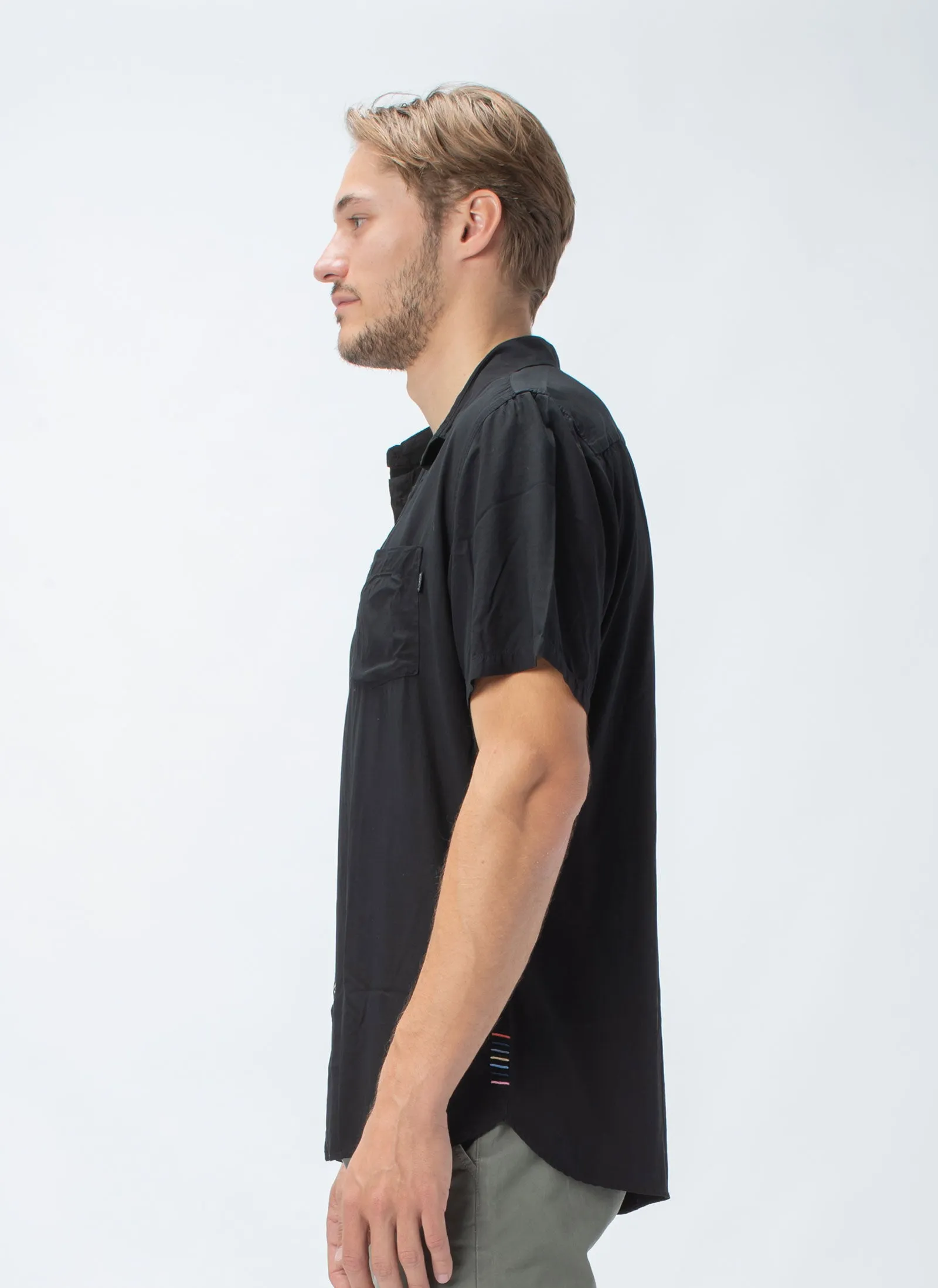 Holiday Short-Sleeve Shirt Black sold by Barney Cools product image thumbnail 4