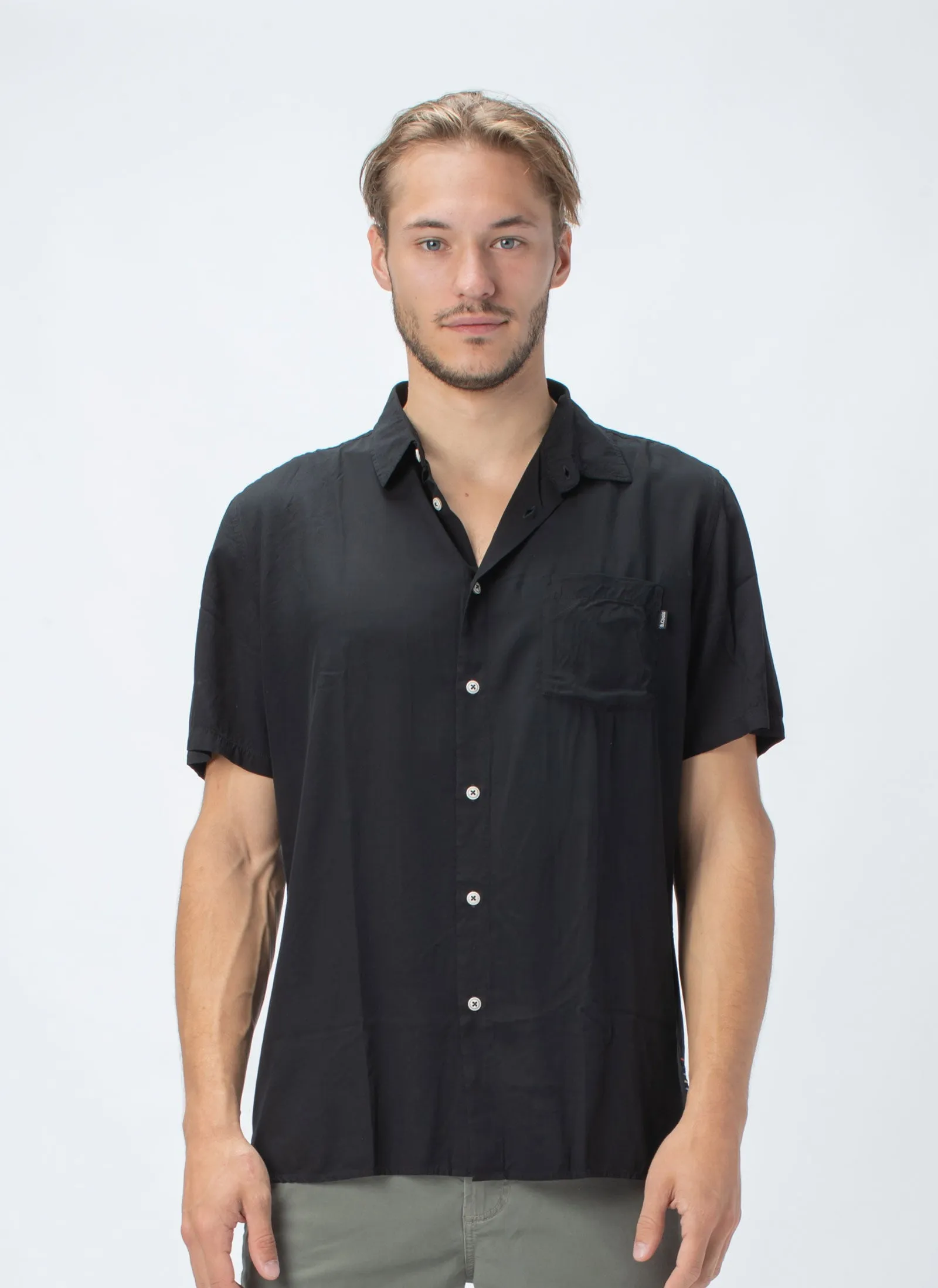 Holiday Short-Sleeve Shirt Black sold by Barney Cools