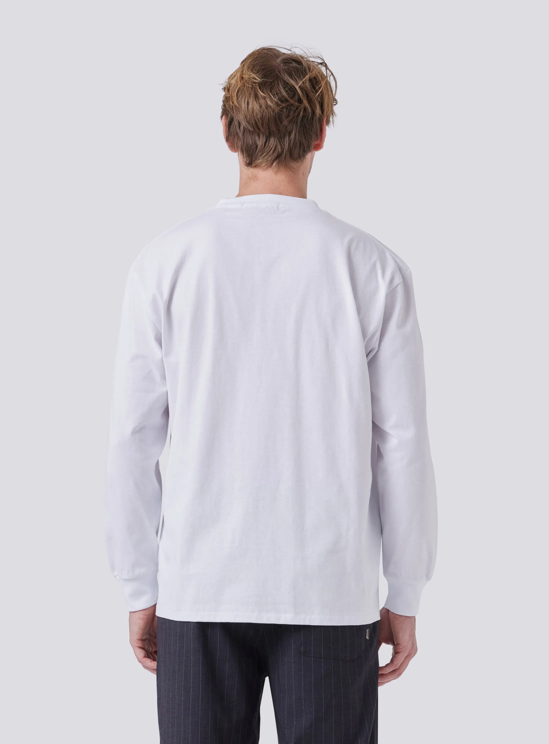 P-Leisure College LS Tee White sold by Barney Cools product image thumbnail 5