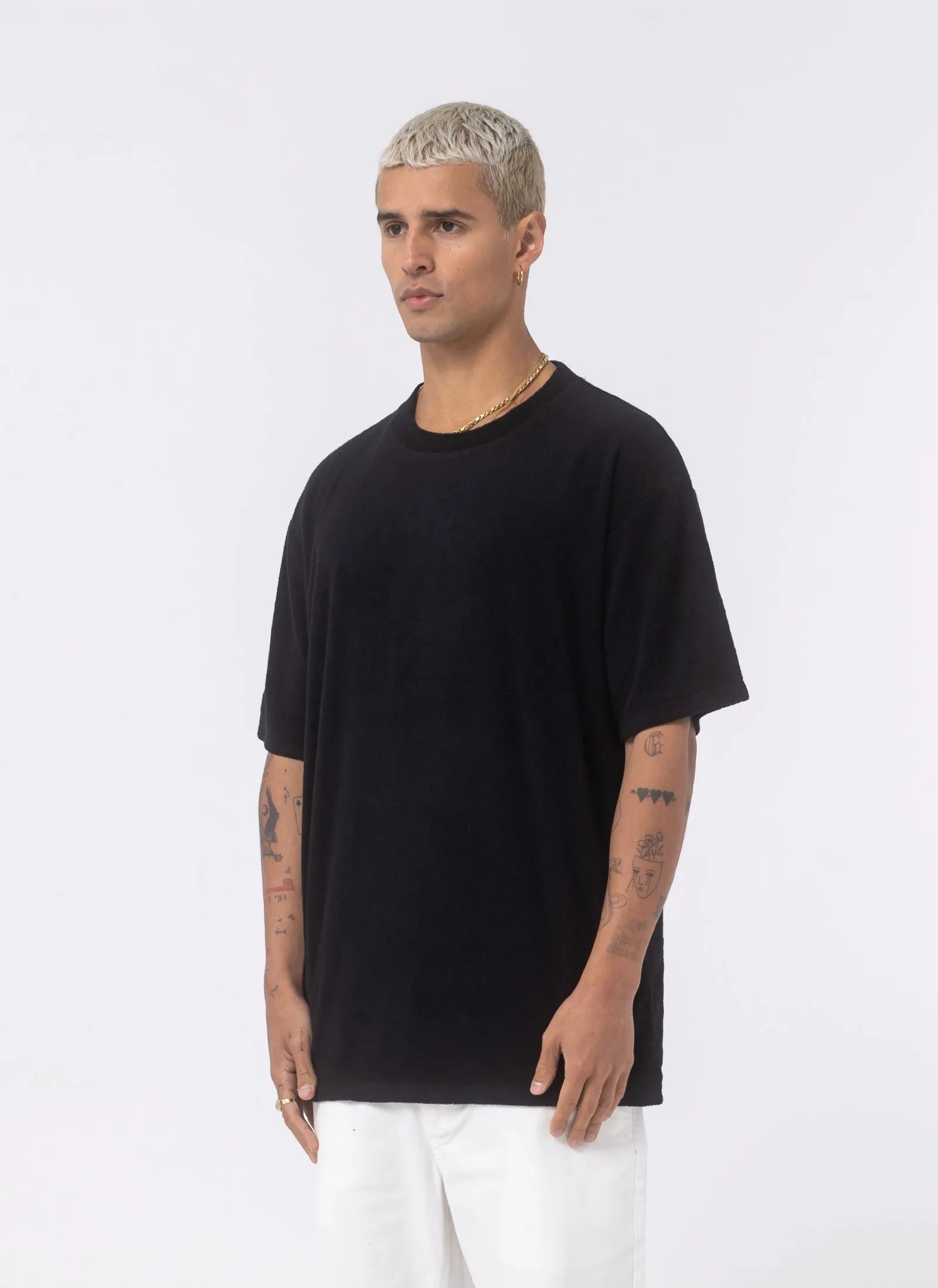 Terry Homie Tee Black sold by Barney Cools product image thumbnail 3