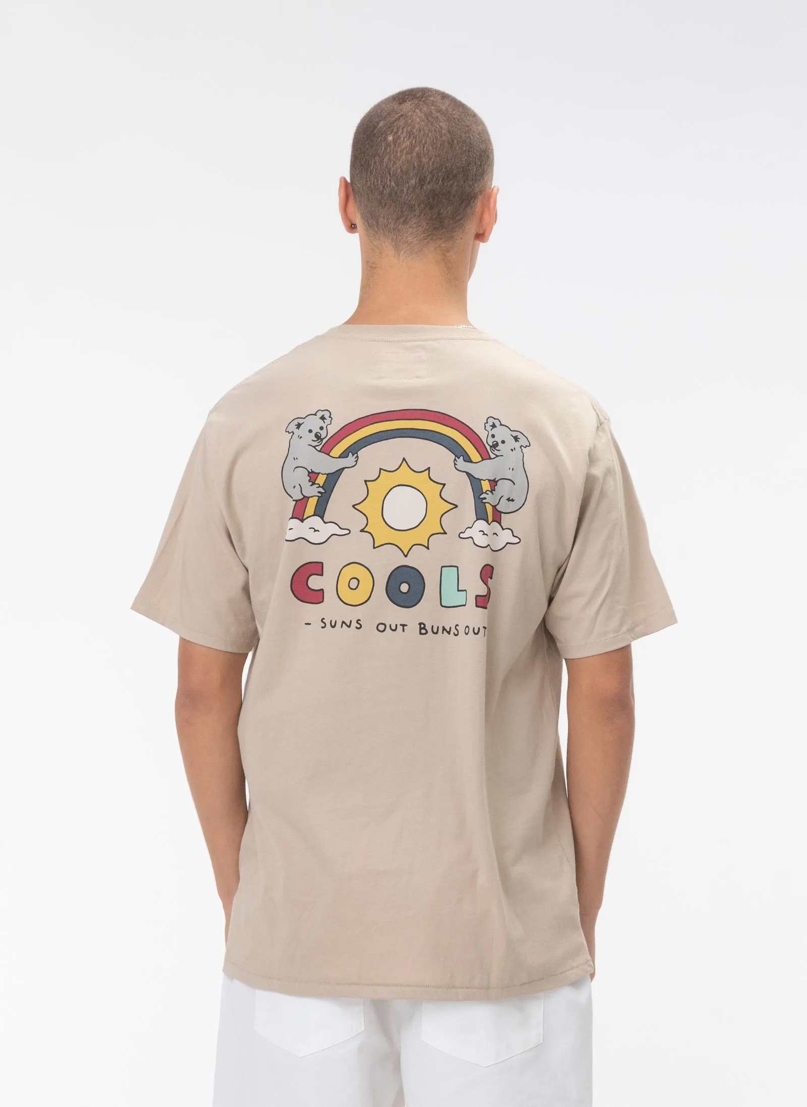 Buns Out Tee Beige sold by Barney Cools product image thumbnail 4