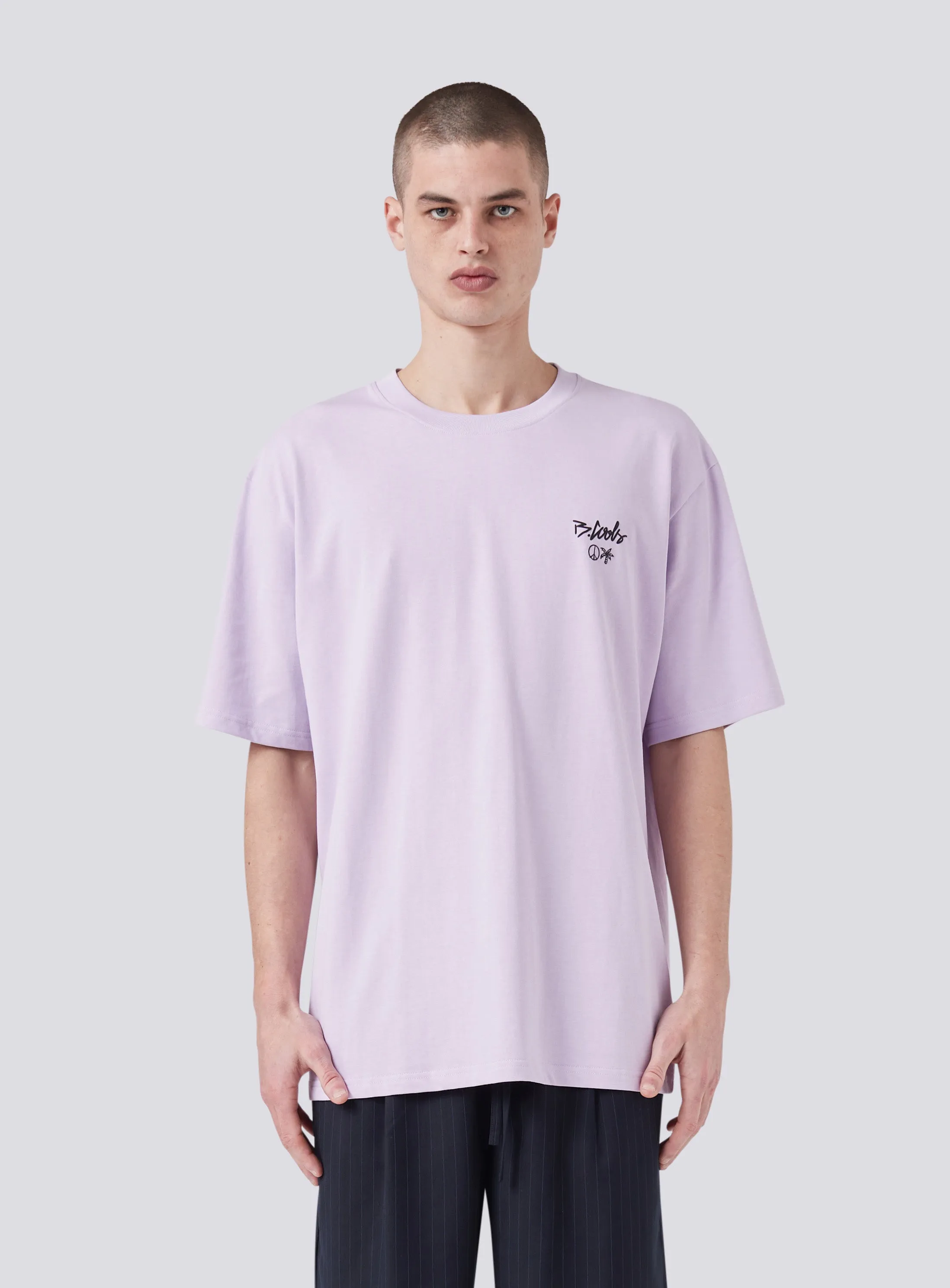 YC Tee Faded Lilac sold by Barney Cools