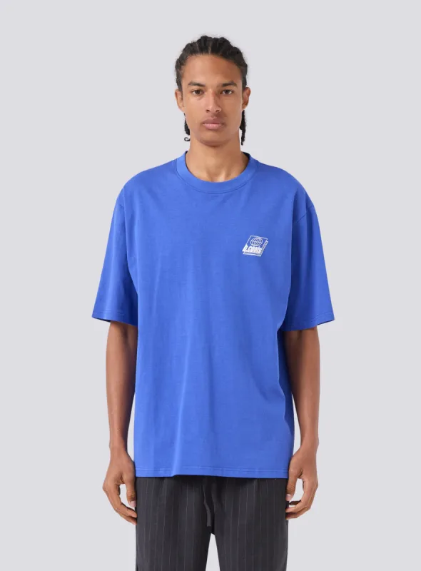 Blueprint Tee Cyber Blue sold by Barney Cools