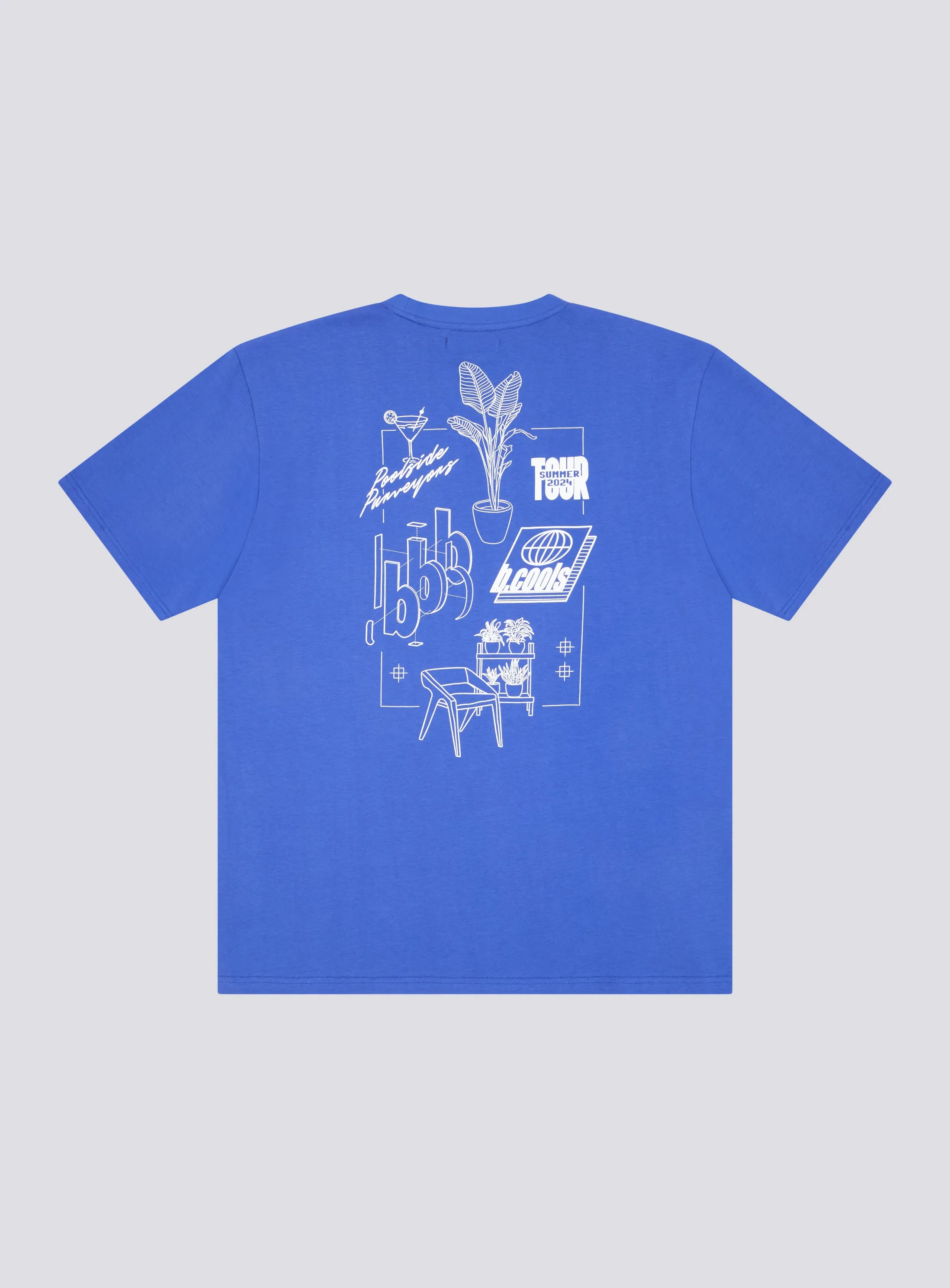 Blueprint Tee Cyber Blue sold by Barney Cools product image thumbnail 3