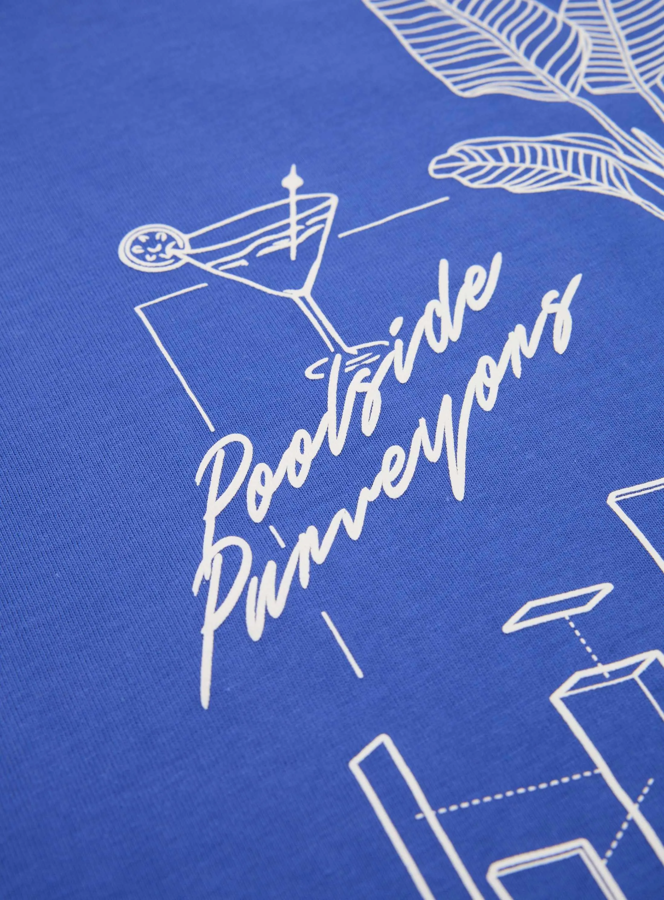 Blueprint Tee Cyber Blue sold by Barney Cools product image thumbnail 5