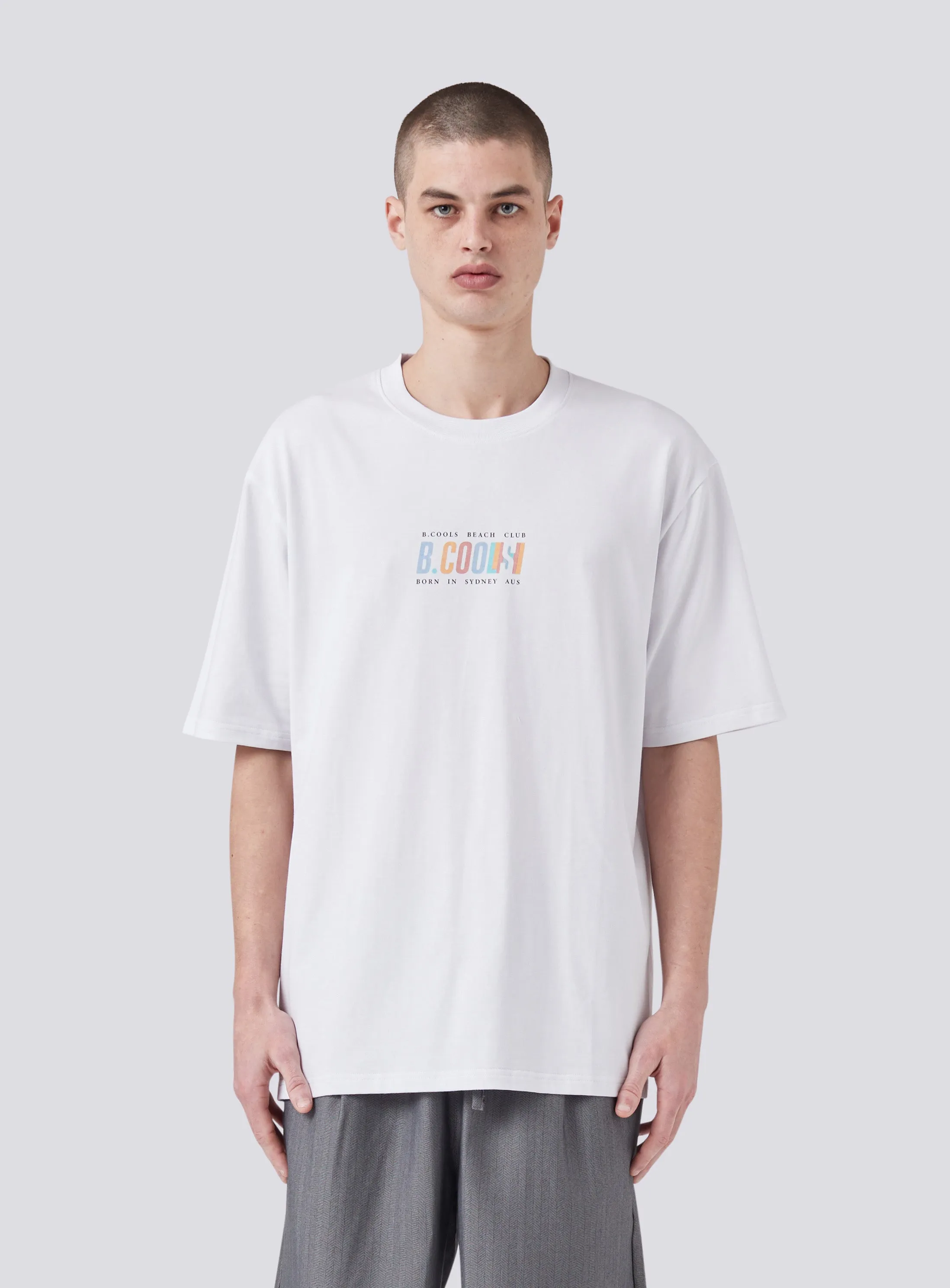 Beach Club Tee White sold by Barney Cools