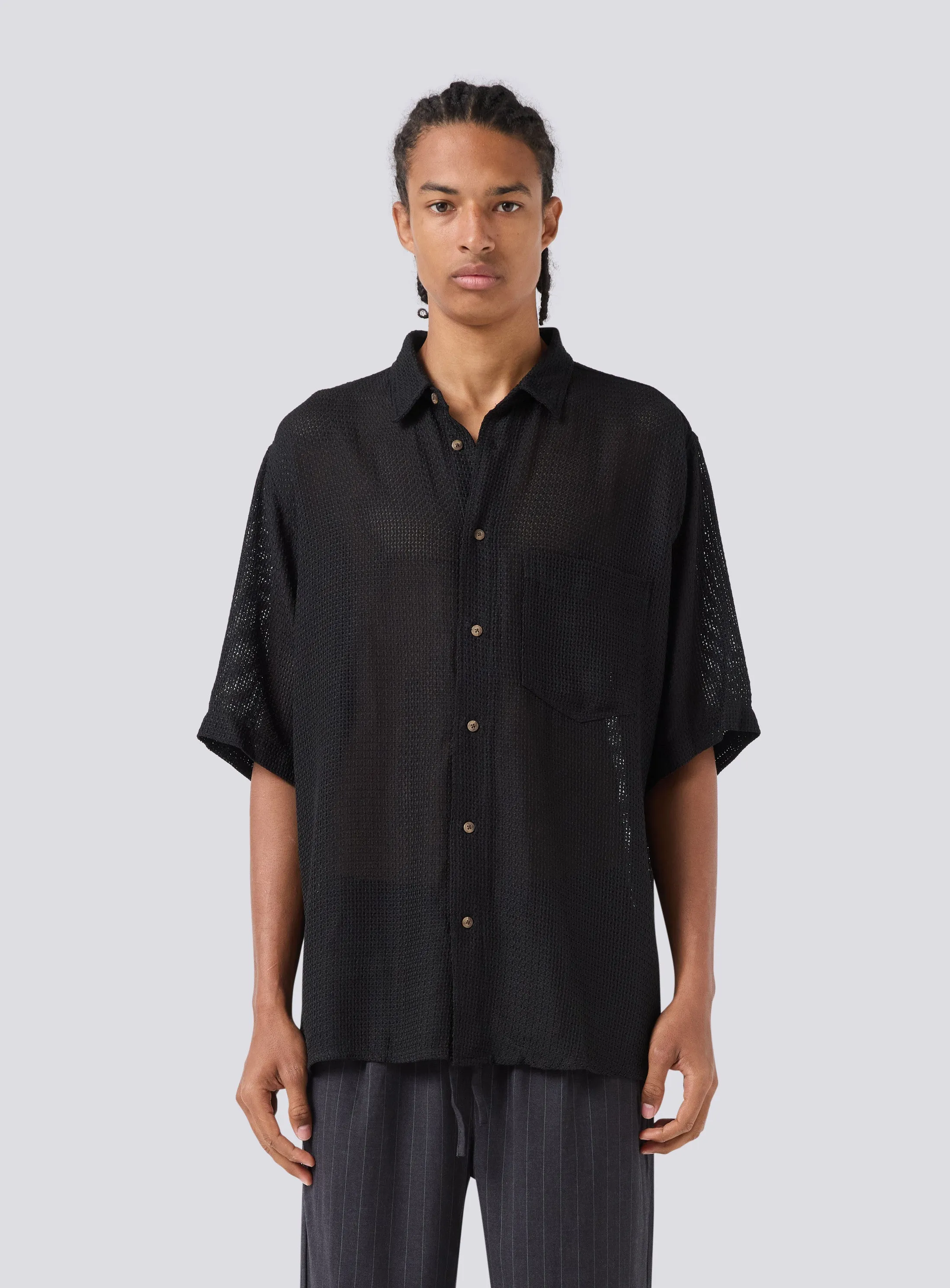 Homie Shirt Black Knit sold by Barney Cools