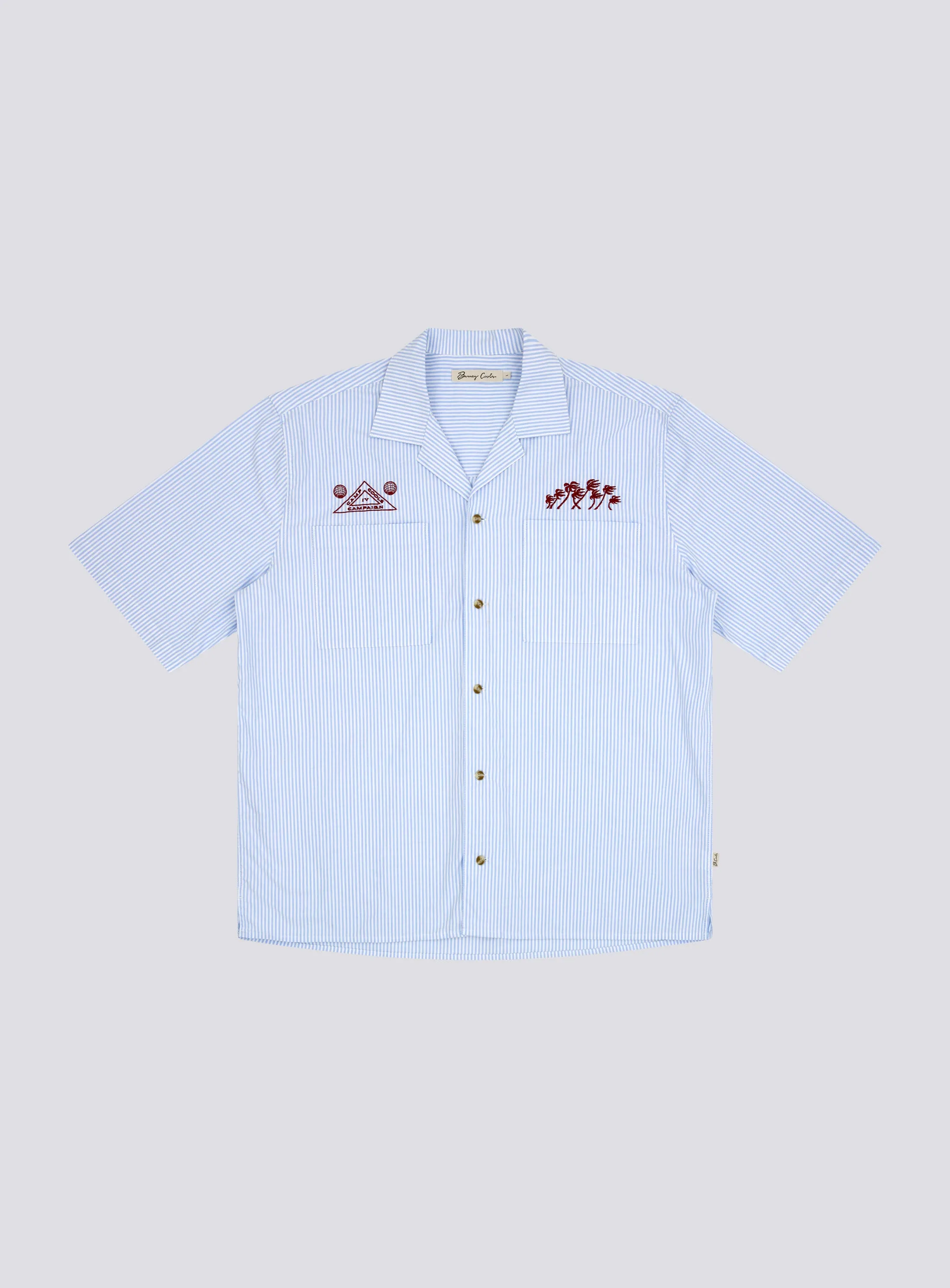 Boxy Shirt Blue Stripe sold by Barney Cools product image thumbnail 2