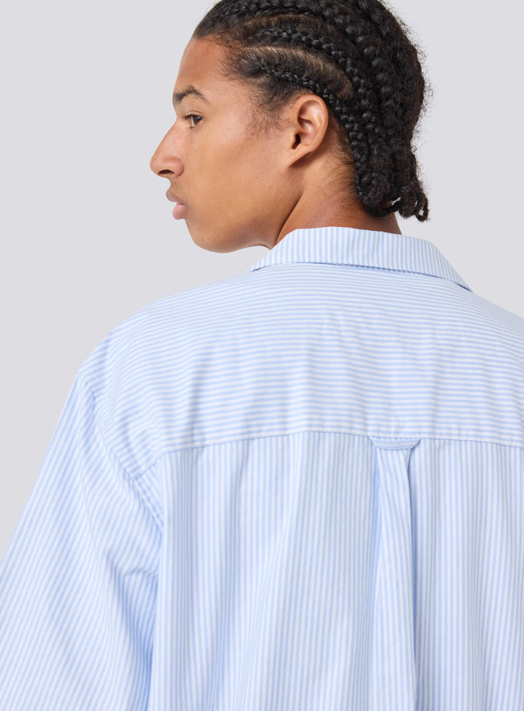 Boxy Shirt Blue Stripe sold by Barney Cools product image thumbnail 4