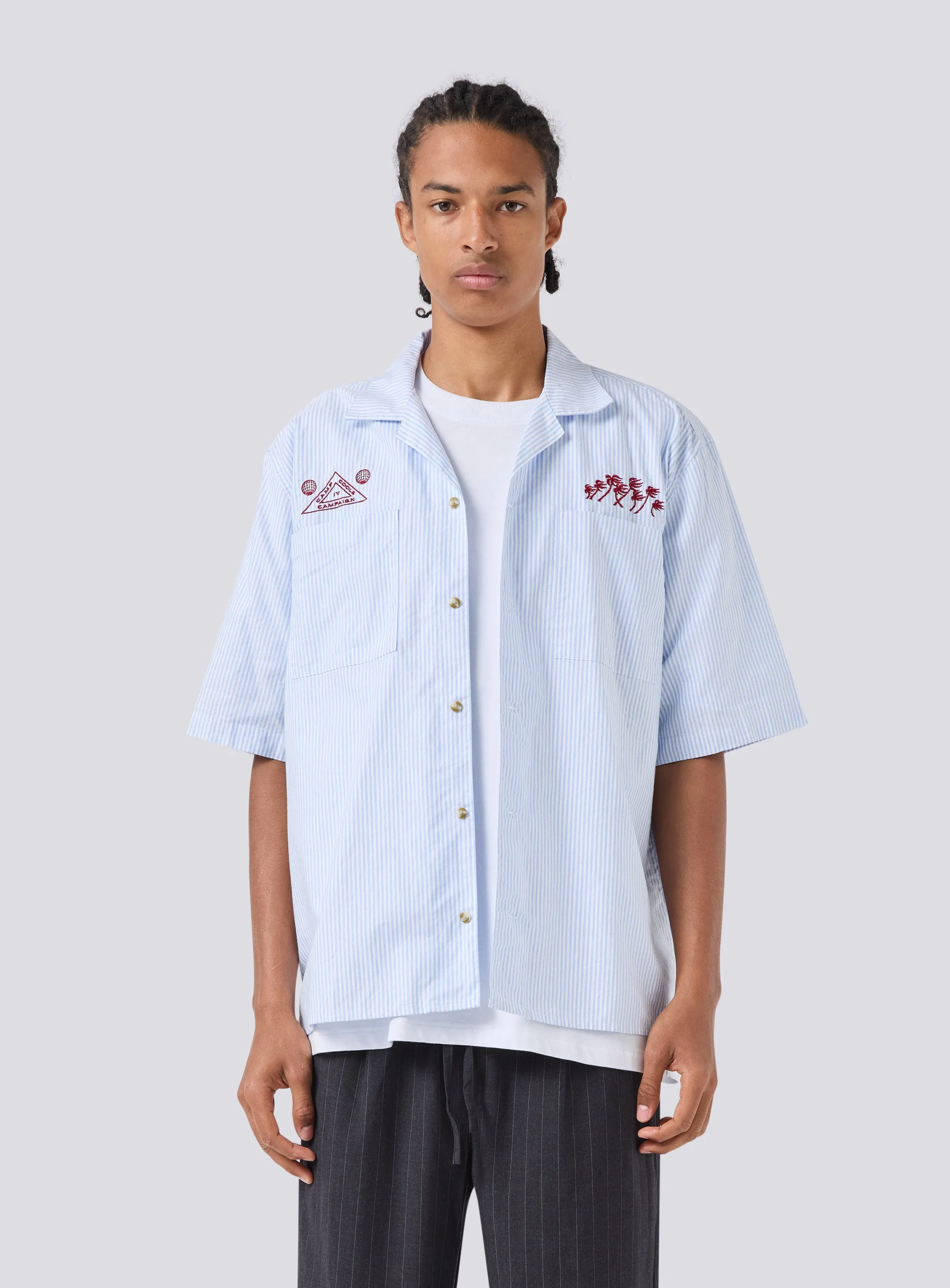 Boxy Shirt Blue Stripe sold by Barney Cools