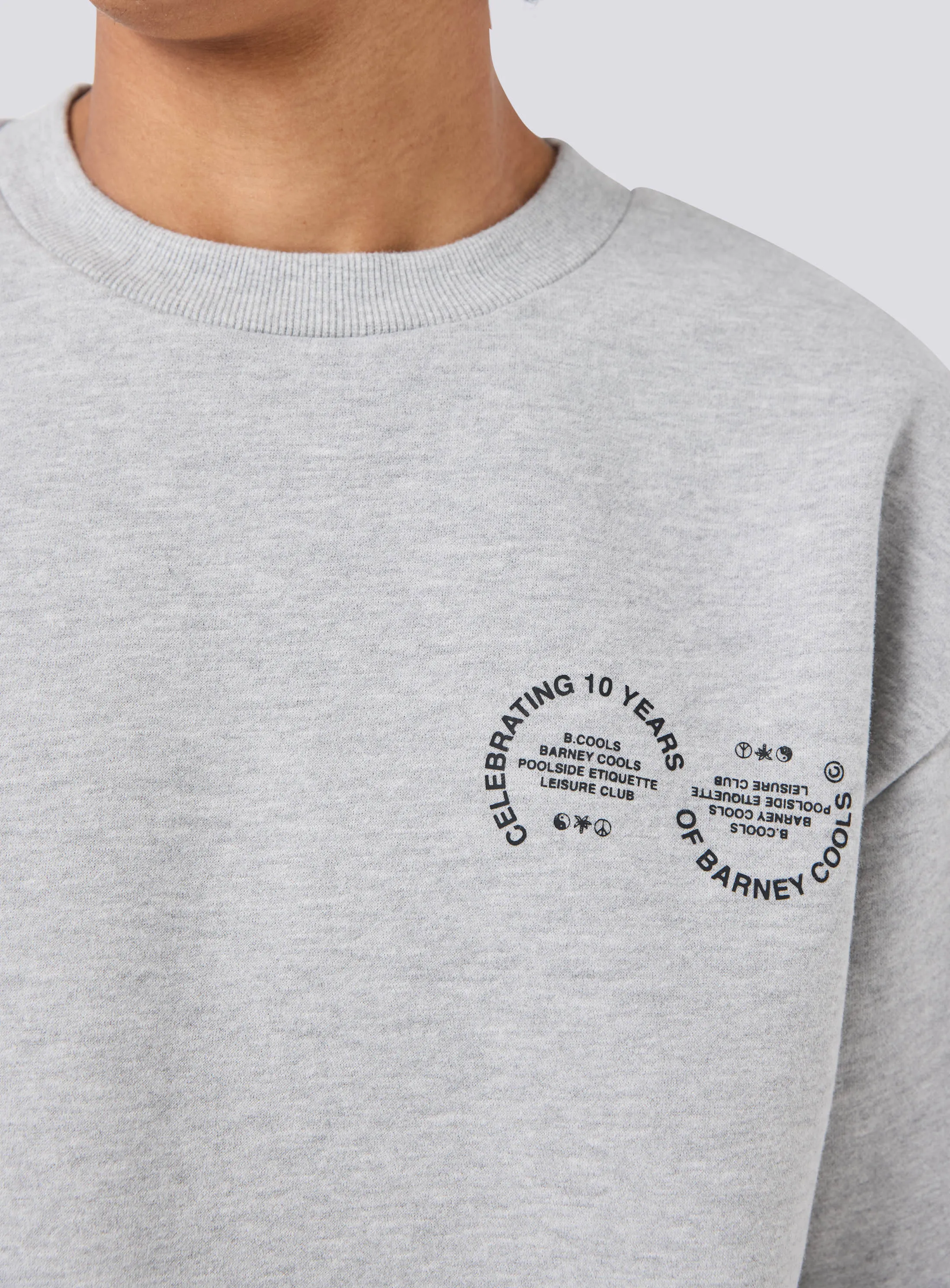 10th Sweatshirt Grey Melange sold by Barney Cools product image thumbnail 3