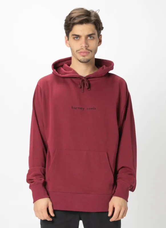 Barney Cools Hood Embro Sweatshirt Oxblood sold by Barney Cools
