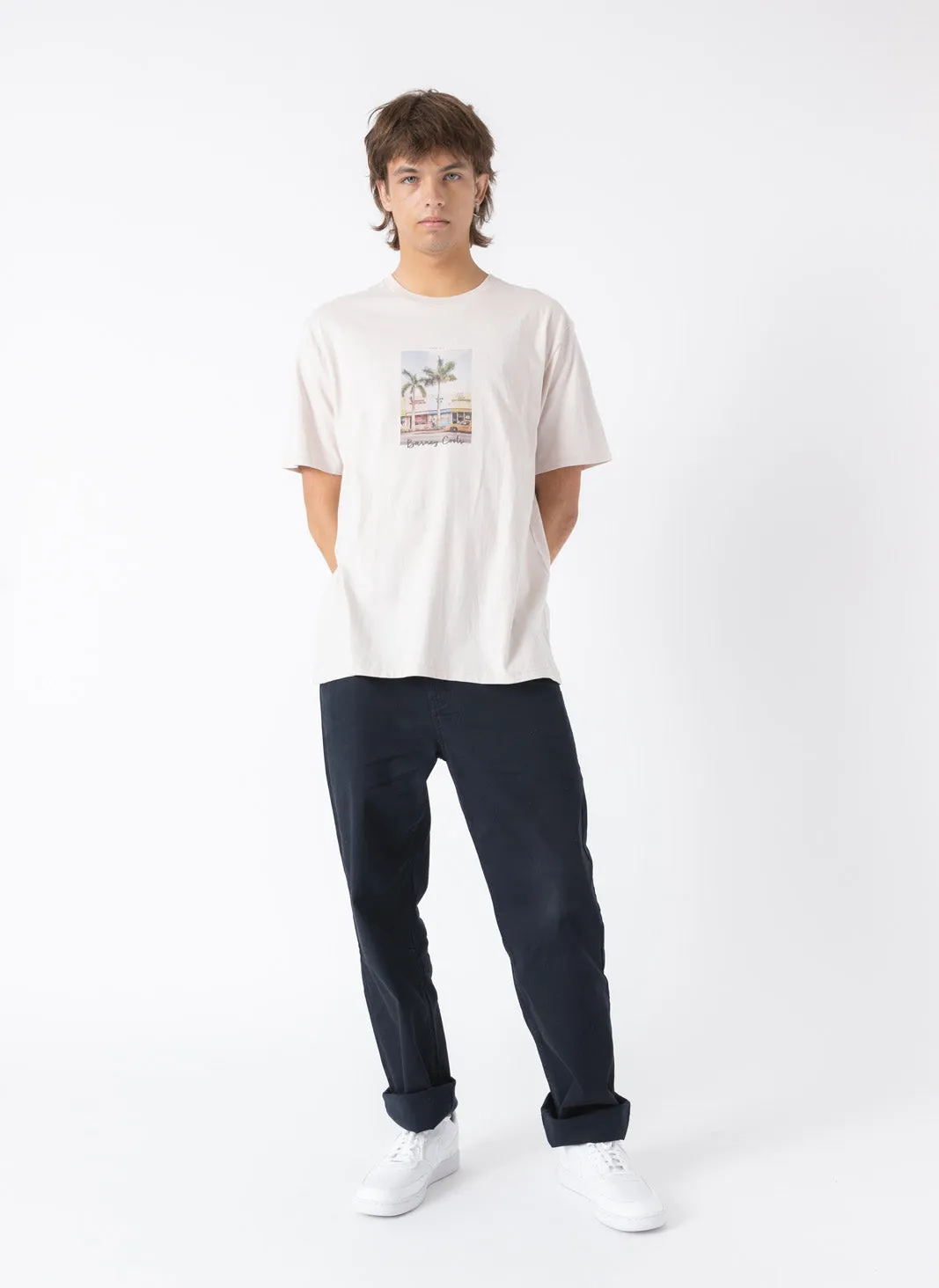 Postcard Tee Cashew sold by Barney Cools product image thumbnail 4