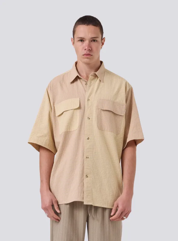 Homie Shirt Sand Plaid sold by Barney Cools