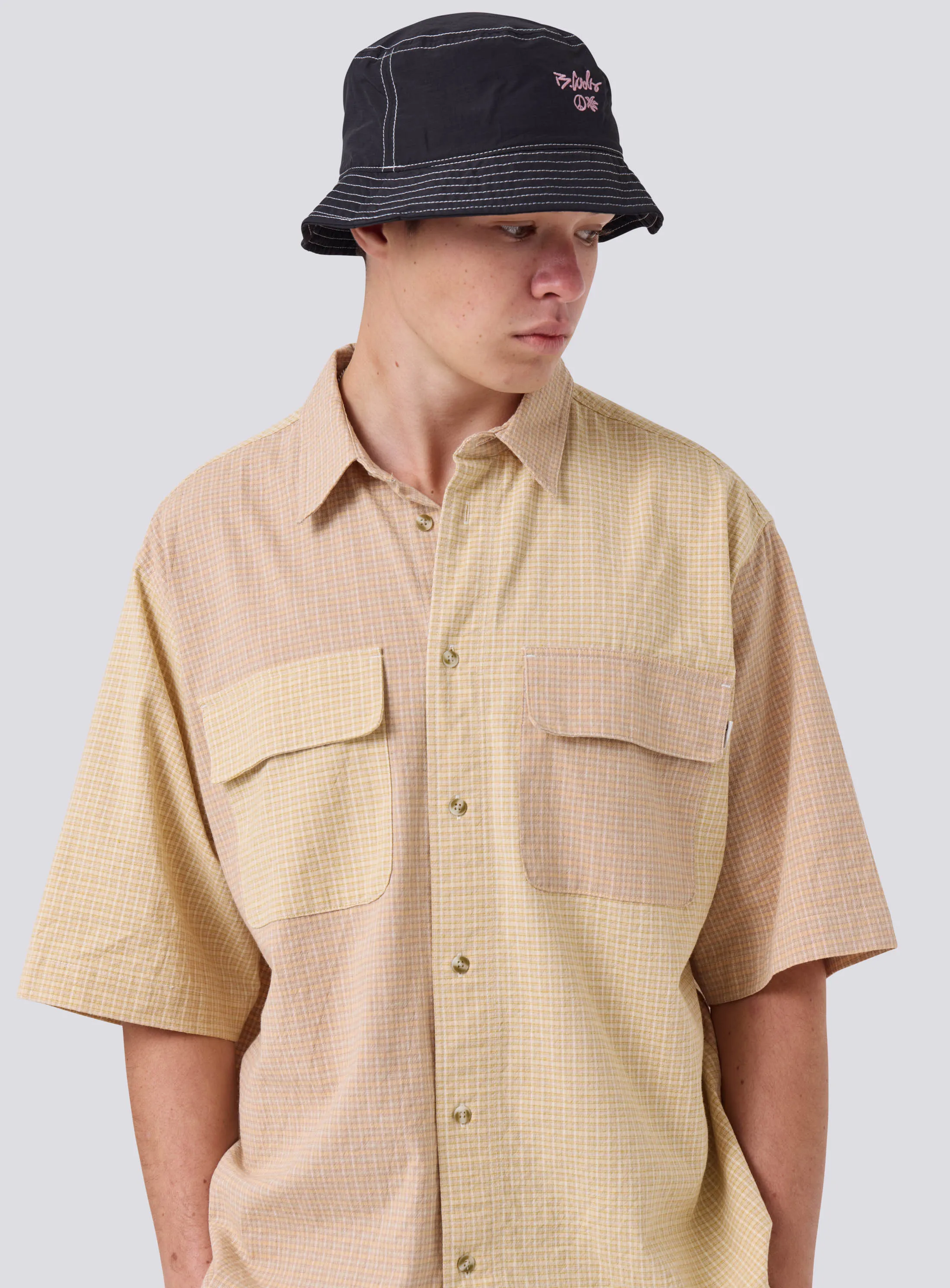 Homie Shirt Sand Plaid sold by Barney Cools product image thumbnail 5