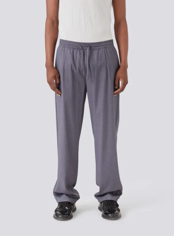 Boxy Suit Pant Grey/Blue sold by Barney Cools