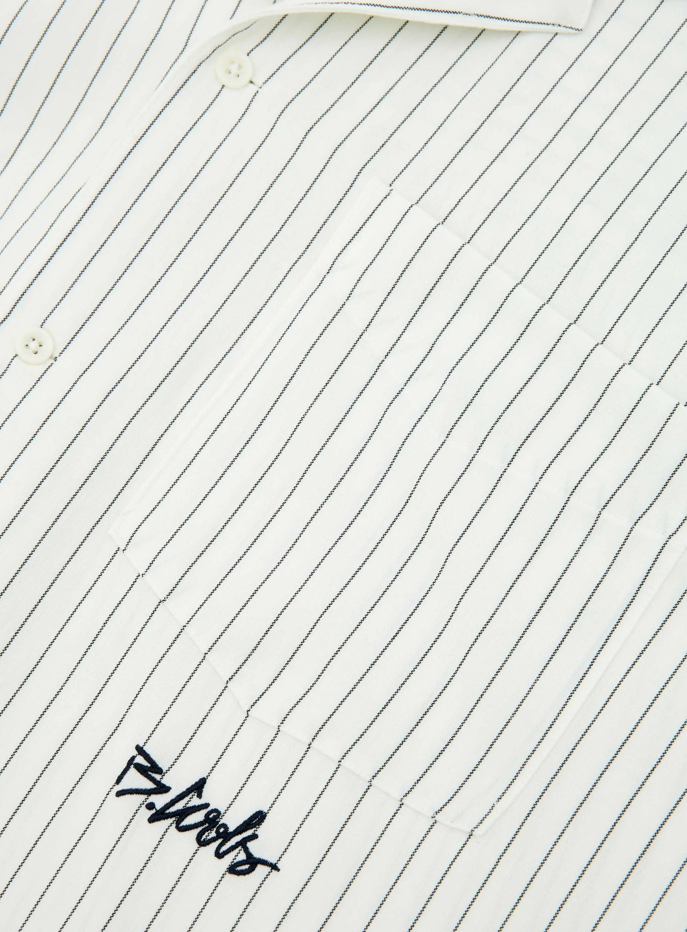 Boxy Shirt White Stripe sold by Barney Cools product image thumbnail 5