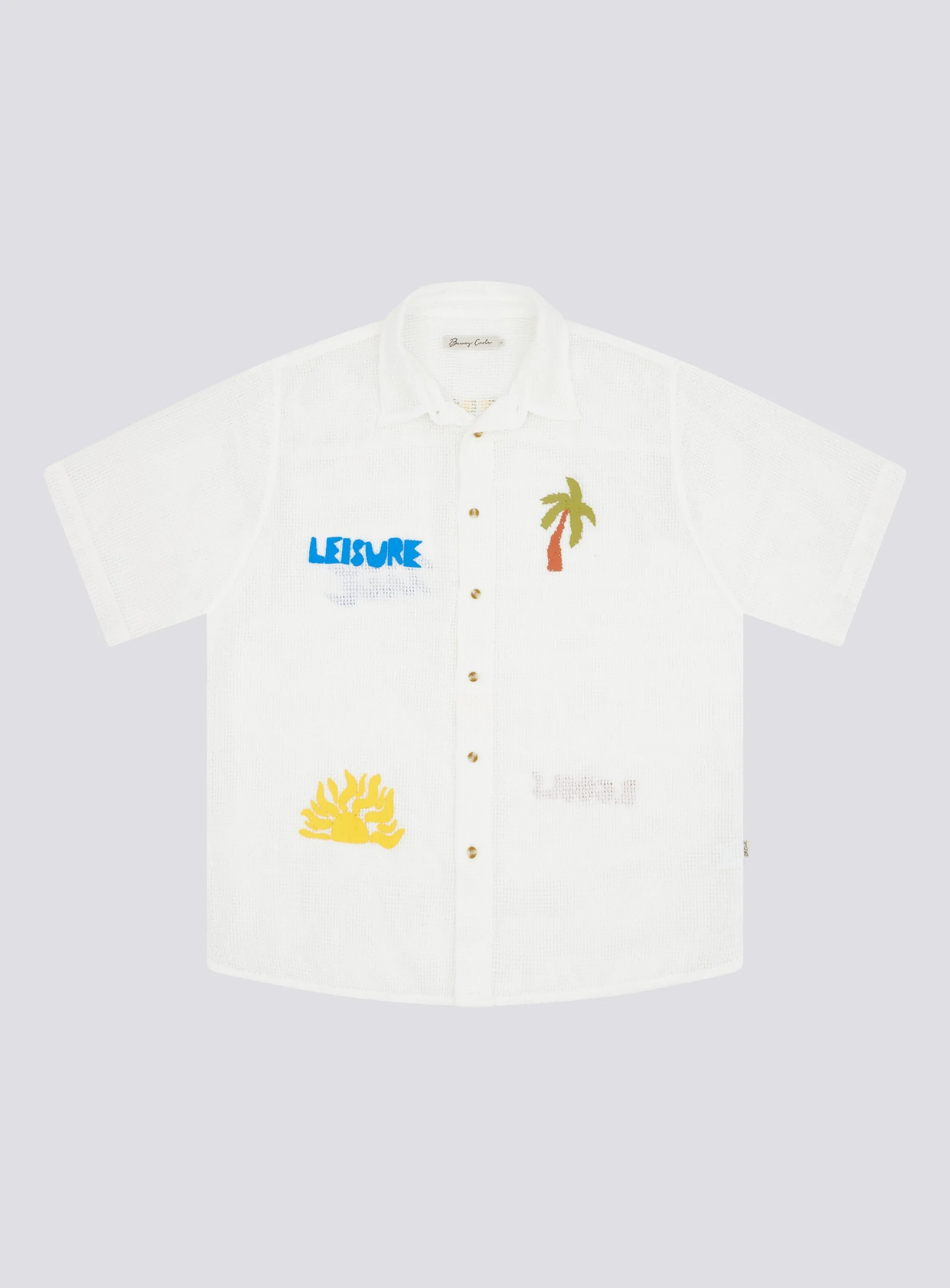 Crochet Shirt White sold by Barney Cools