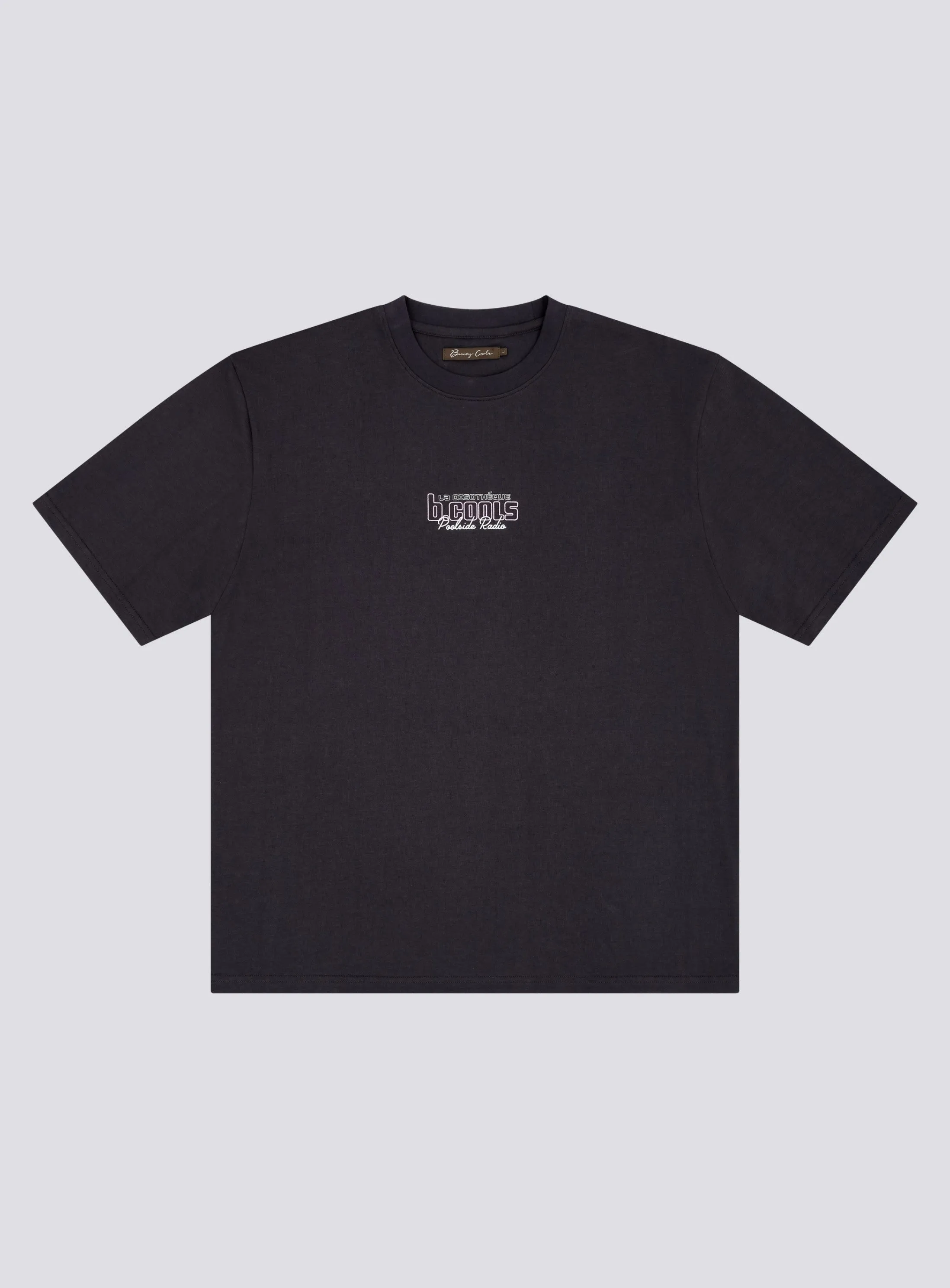 Discotheque Tee Pigment Black sold by Barney Cools