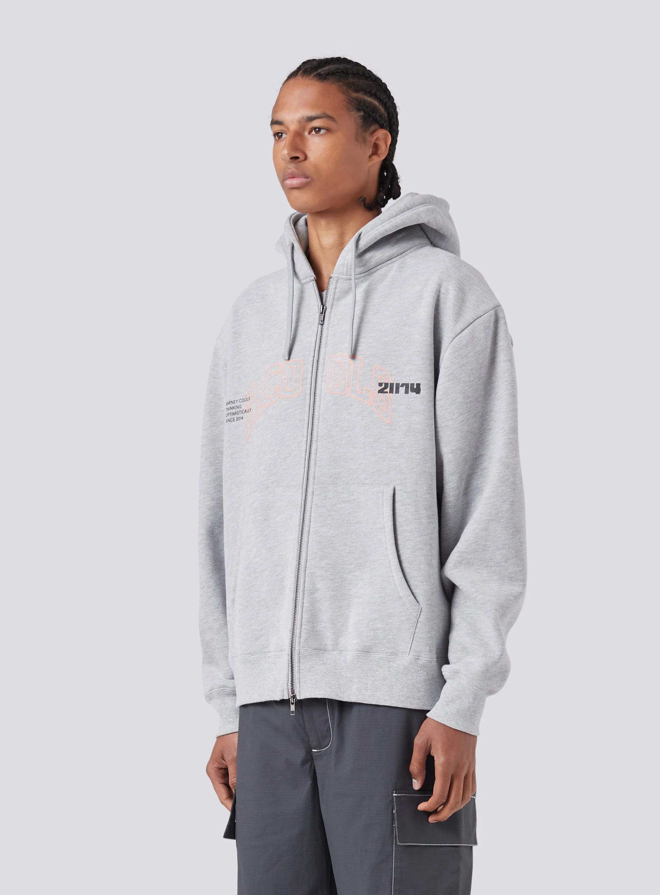 2014 Zip Hood Grey Melange sold by Barney Cools product image thumbnail 5