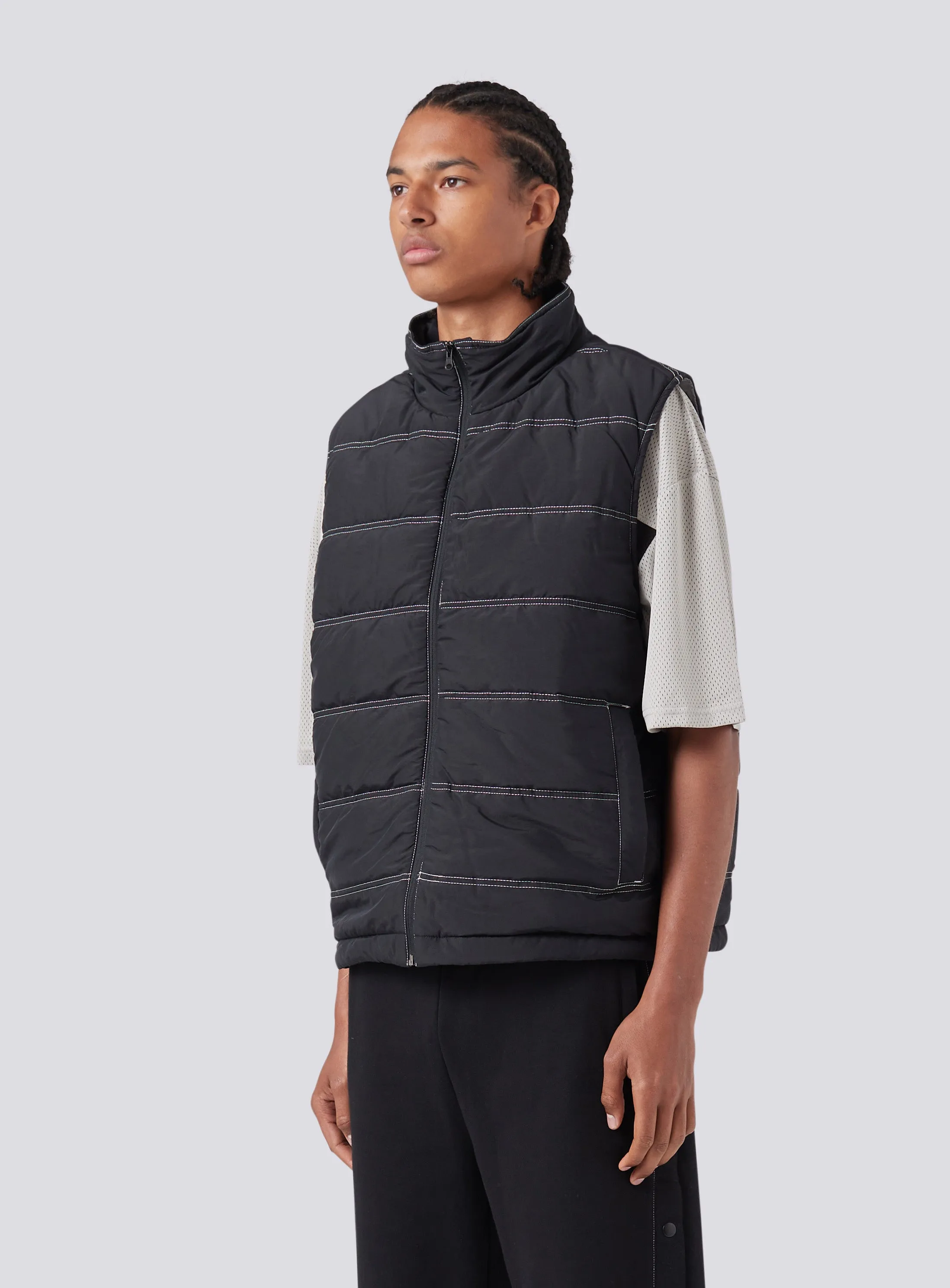 Railed Puffer Vest Black sold by Barney Cools product image thumbnail 5