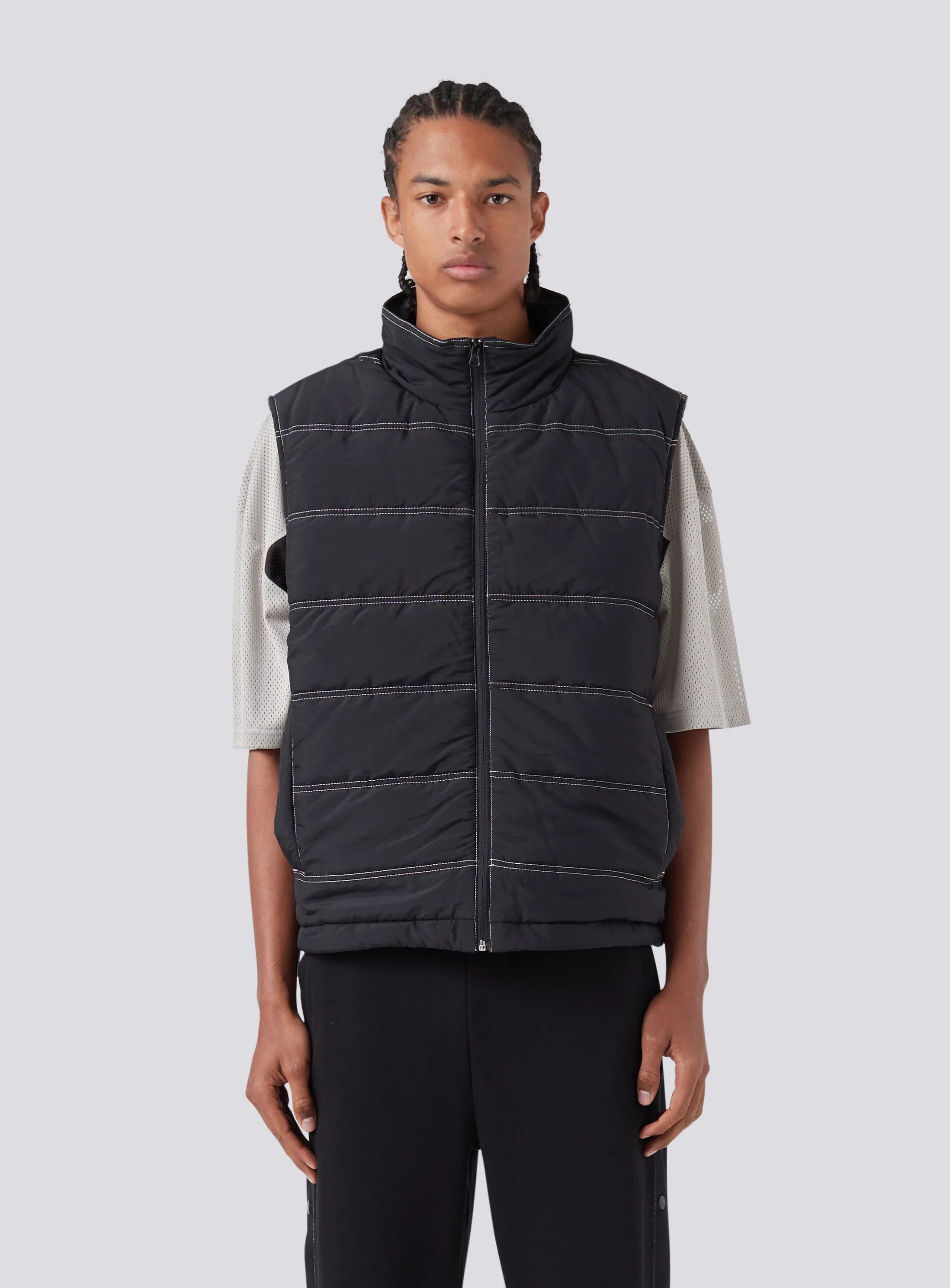 Railed Puffer Vest Black sold by Barney Cools product image thumbnail 2