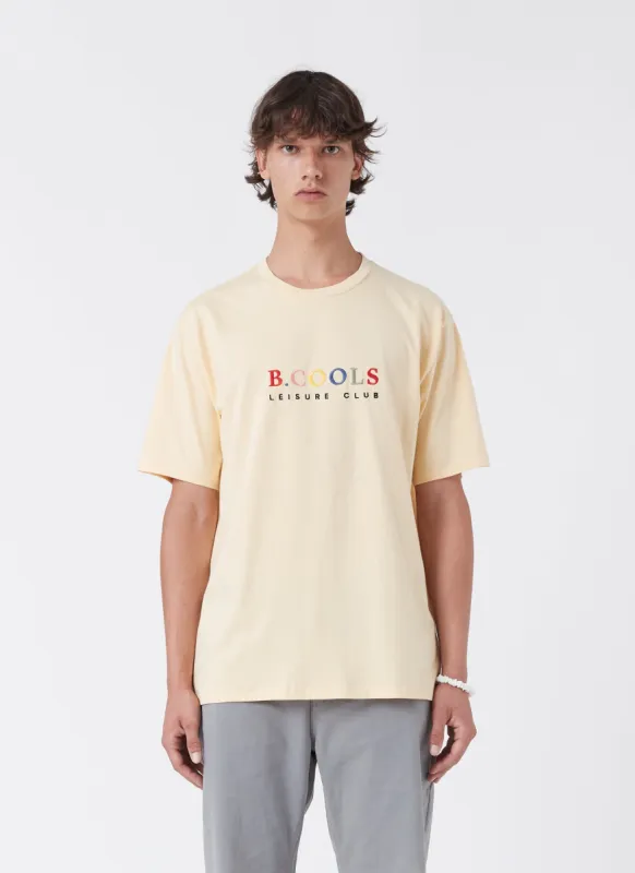 Leisure Club Tee Lemon sold by Barney Cools