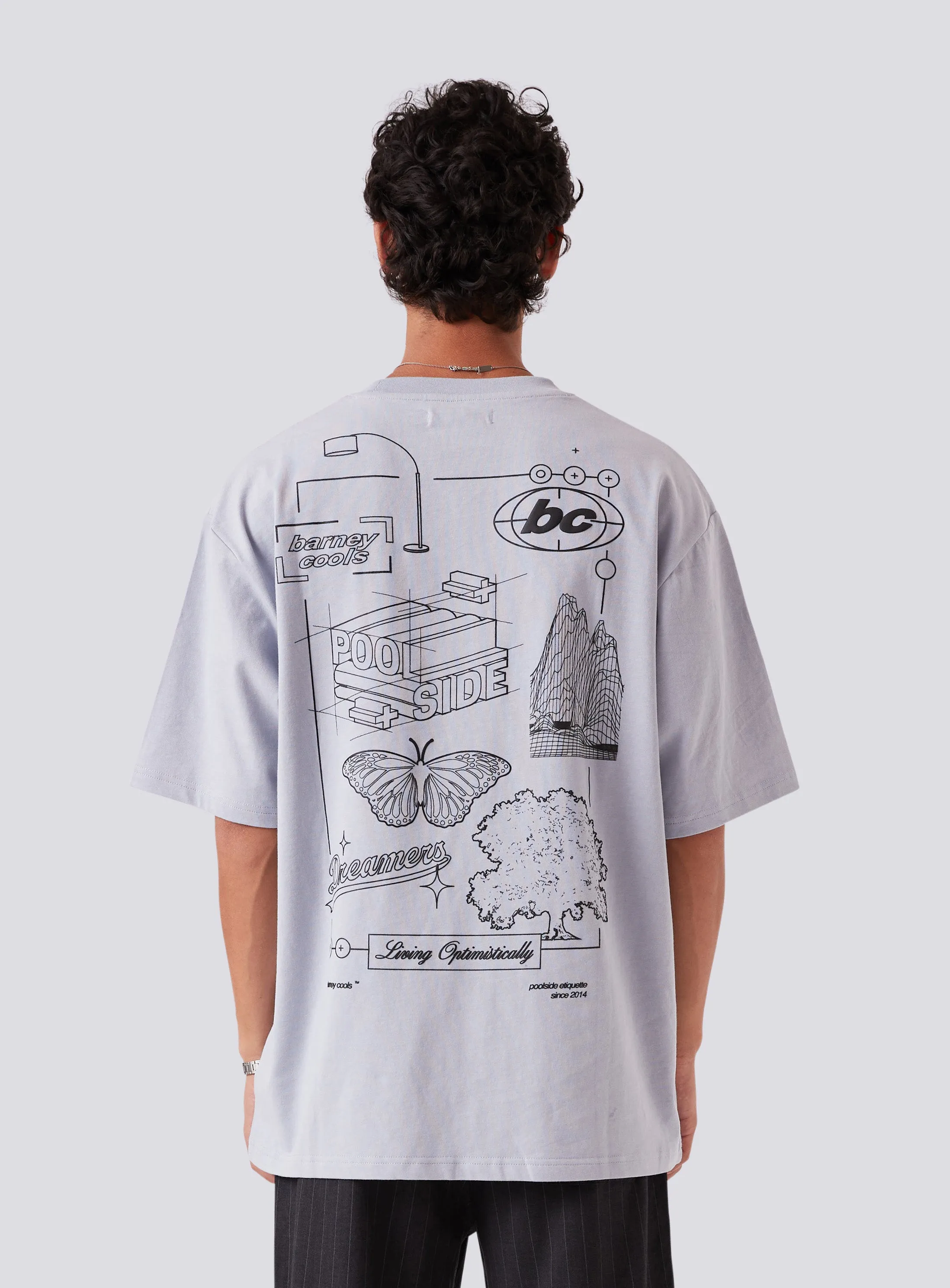 Streetscape Tee Cloud Blue sold by Barney Cools product image thumbnail 2
