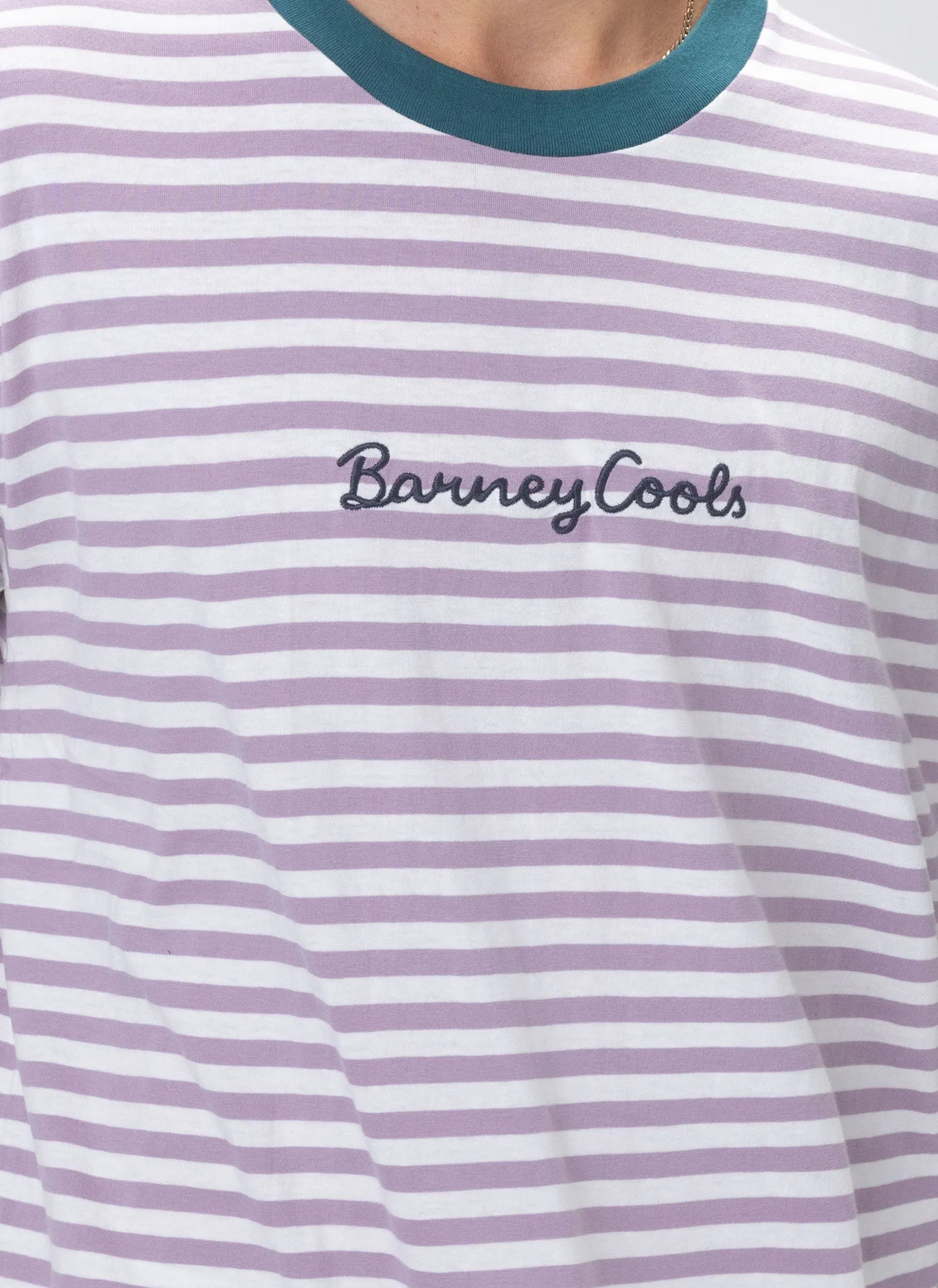 Logo Homie Tee Lilac Stripe sold by Barney Cools product image thumbnail 2