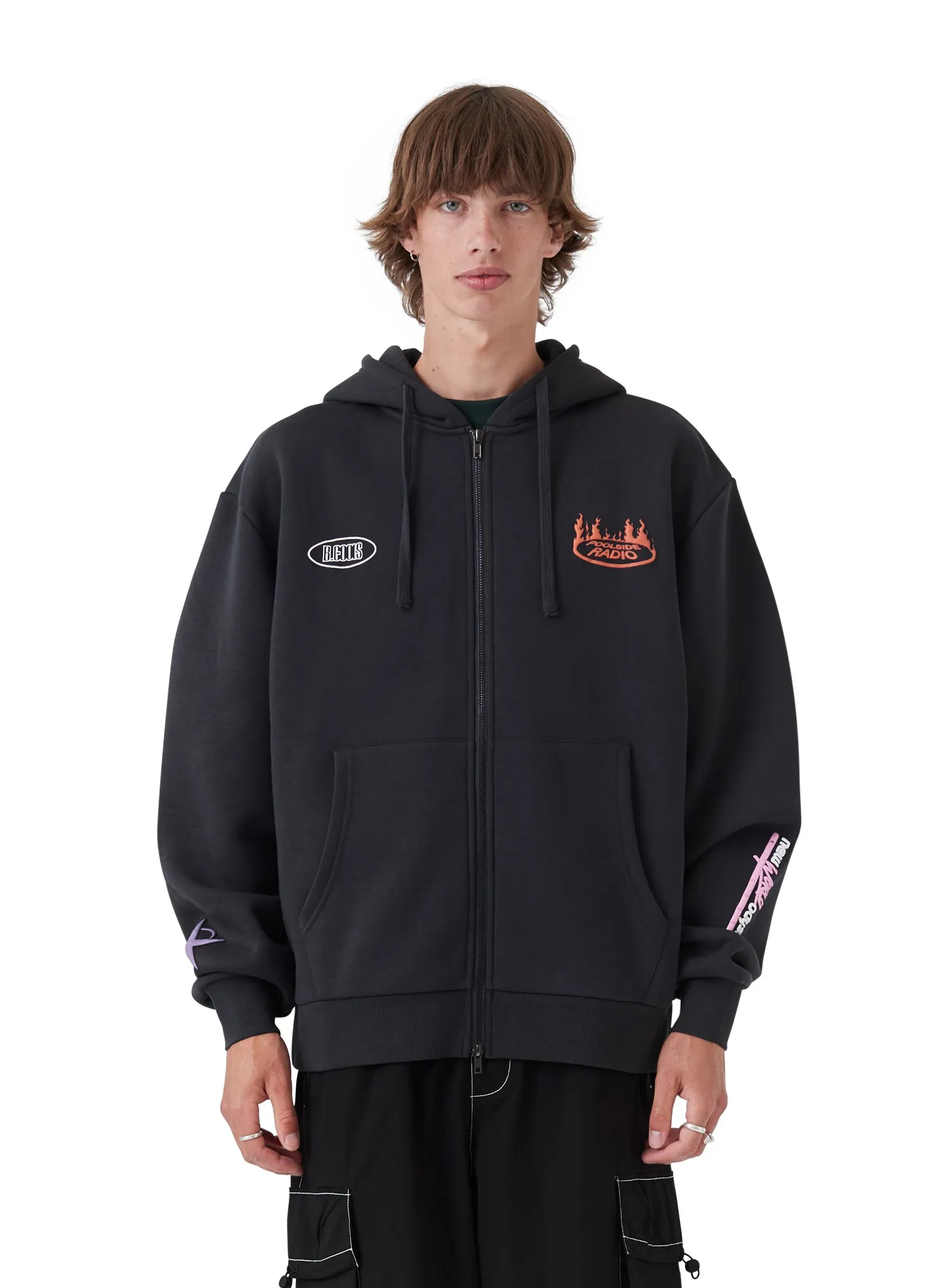 NWO Zip Hood Black sold by Barney Cools product image thumbnail 3