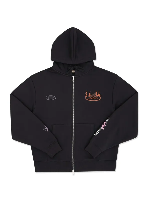 NWO Zip Hood Black sold by Barney Cools