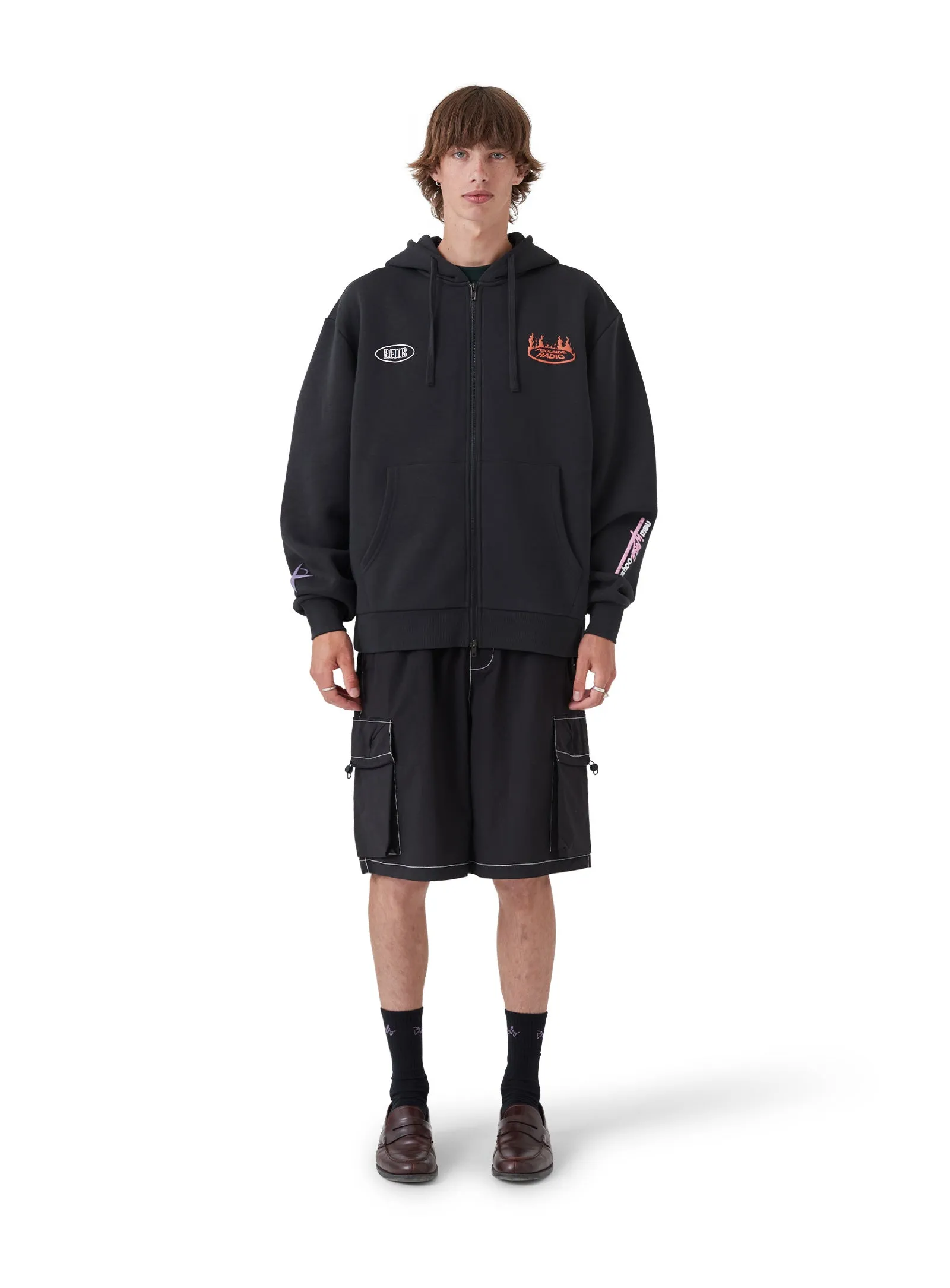 NWO Zip Hood Black sold by Barney Cools product image thumbnail 2