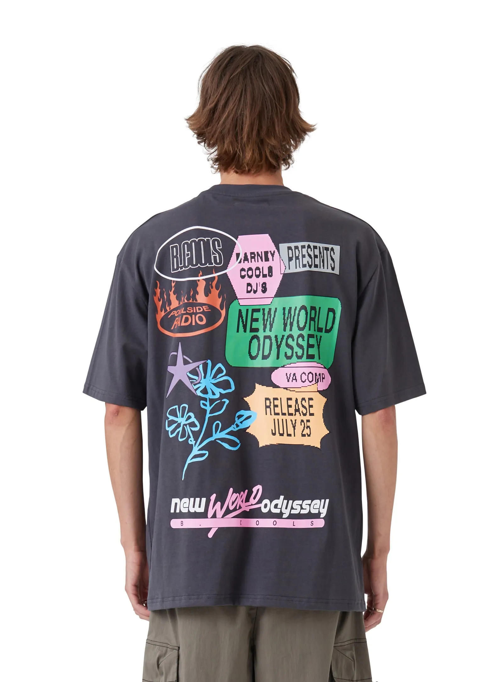 NWO Tee Washed Black sold by Barney Cools product image thumbnail 5