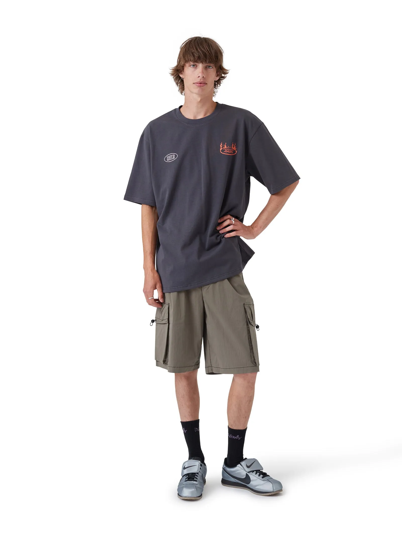 NWO Tee Washed Black sold by Barney Cools product image thumbnail 3