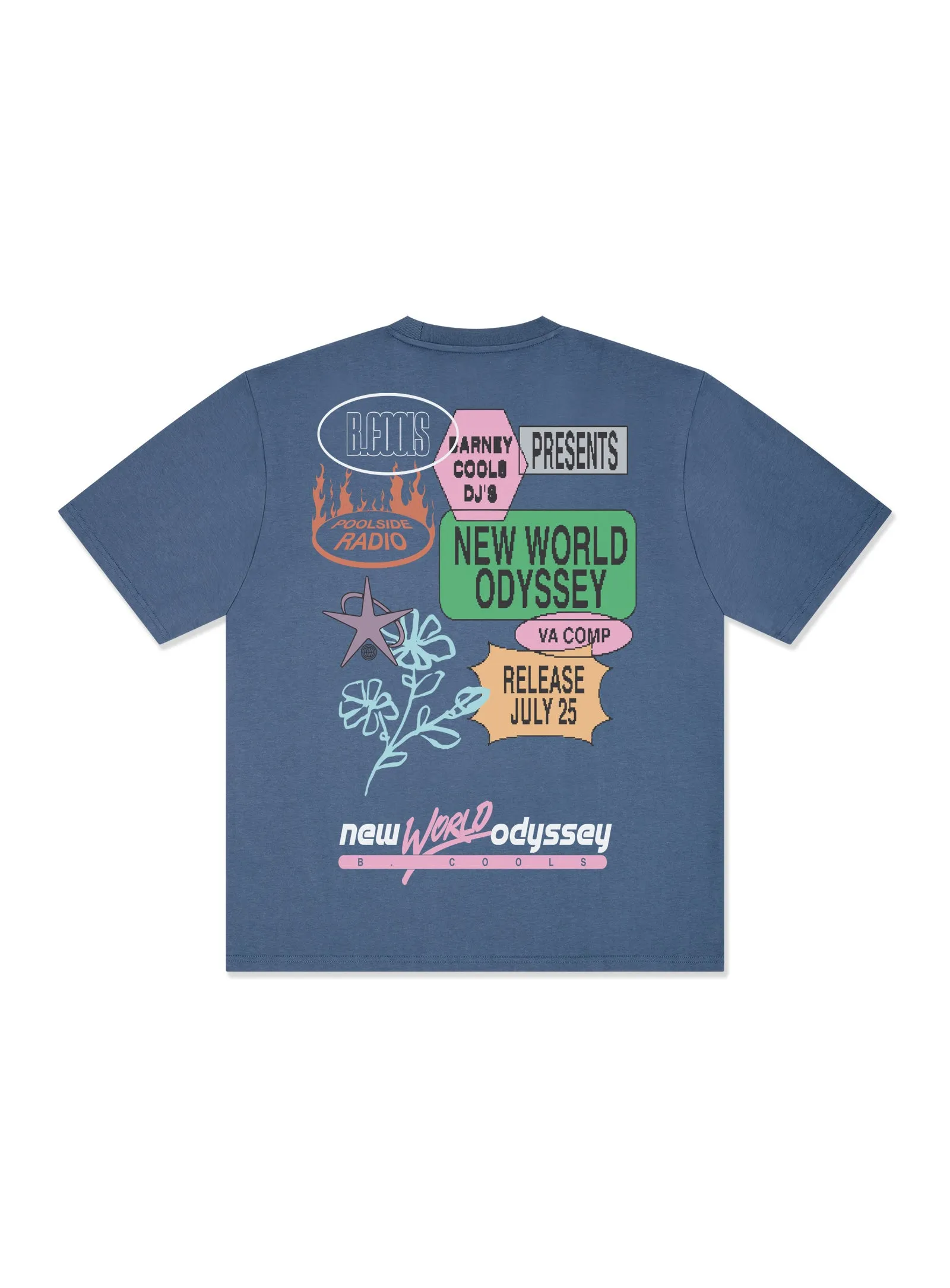 NWO Tee Washed Blue sold by Barney Cools