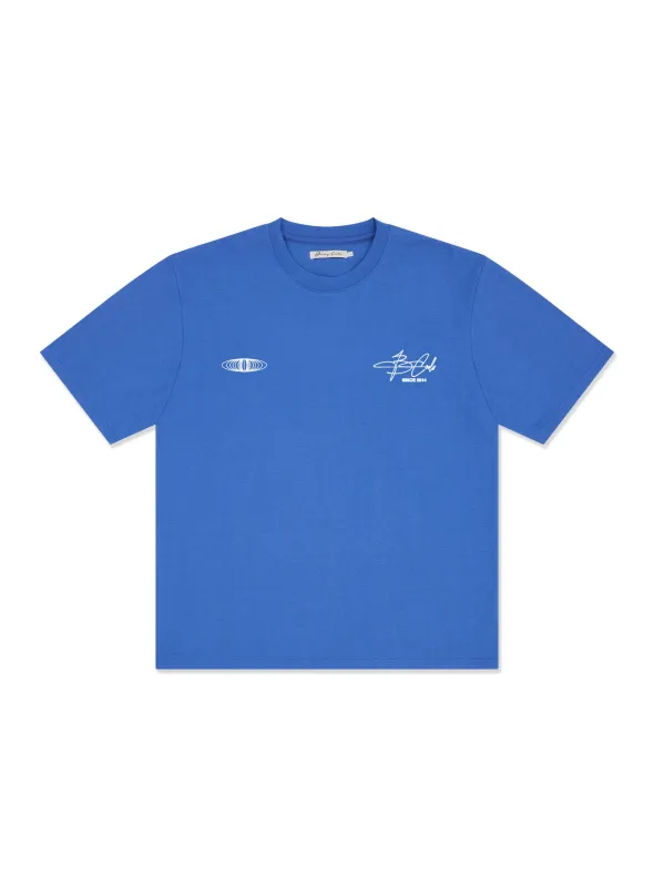 Euphoria Tee Cyber Blue sold by Barney Cools