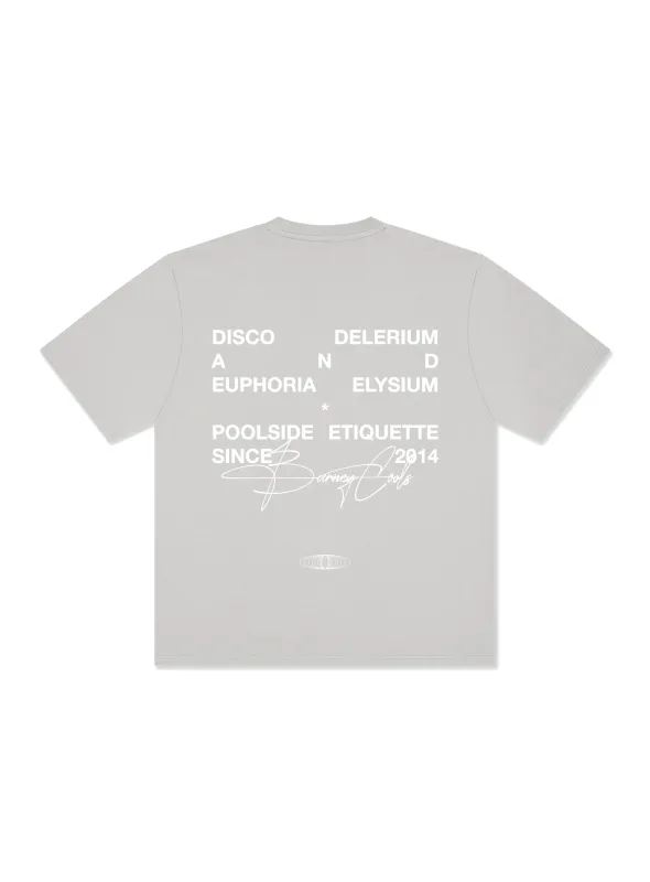 Euphoria Fleece Tee Cement sold by Barney Cools