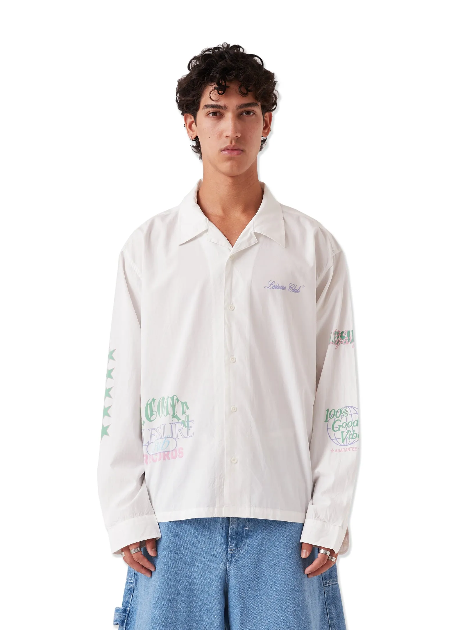 Medley LS Shirt White sold by Barney Cools