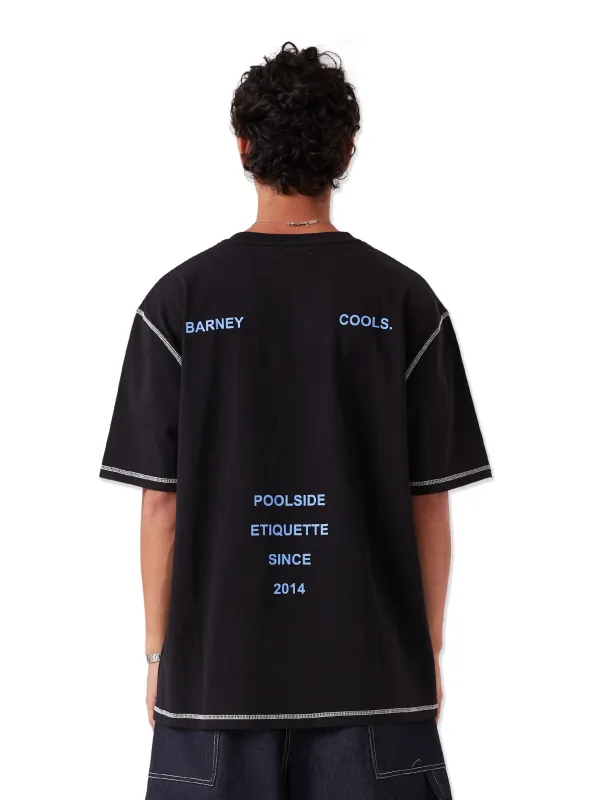 Boundary Tee Black sold by Barney Cools