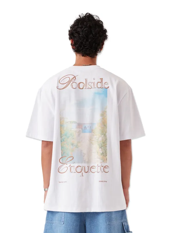 Beachside Tee White sold by Barney Cools