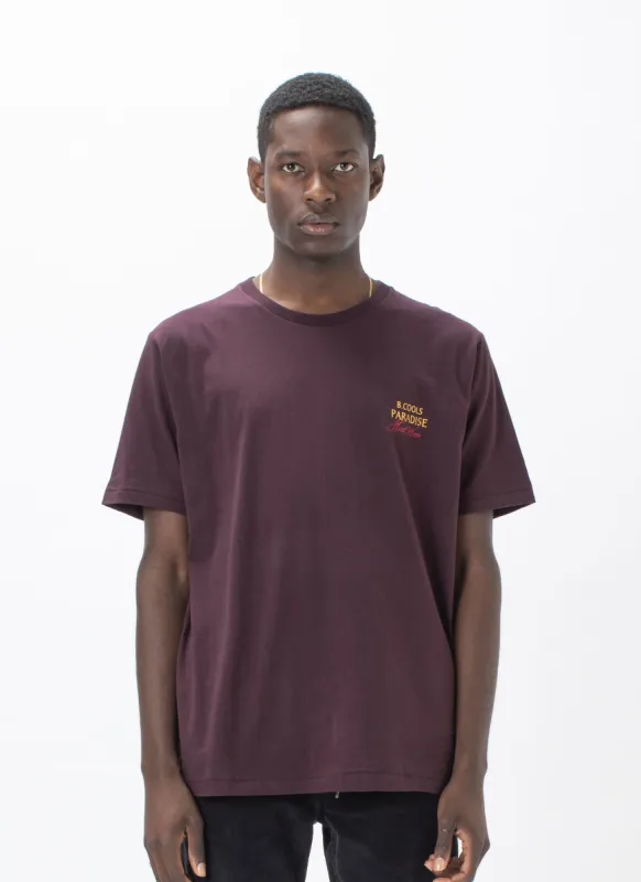 Paradise Tee Oxblood sold by Barney Cools