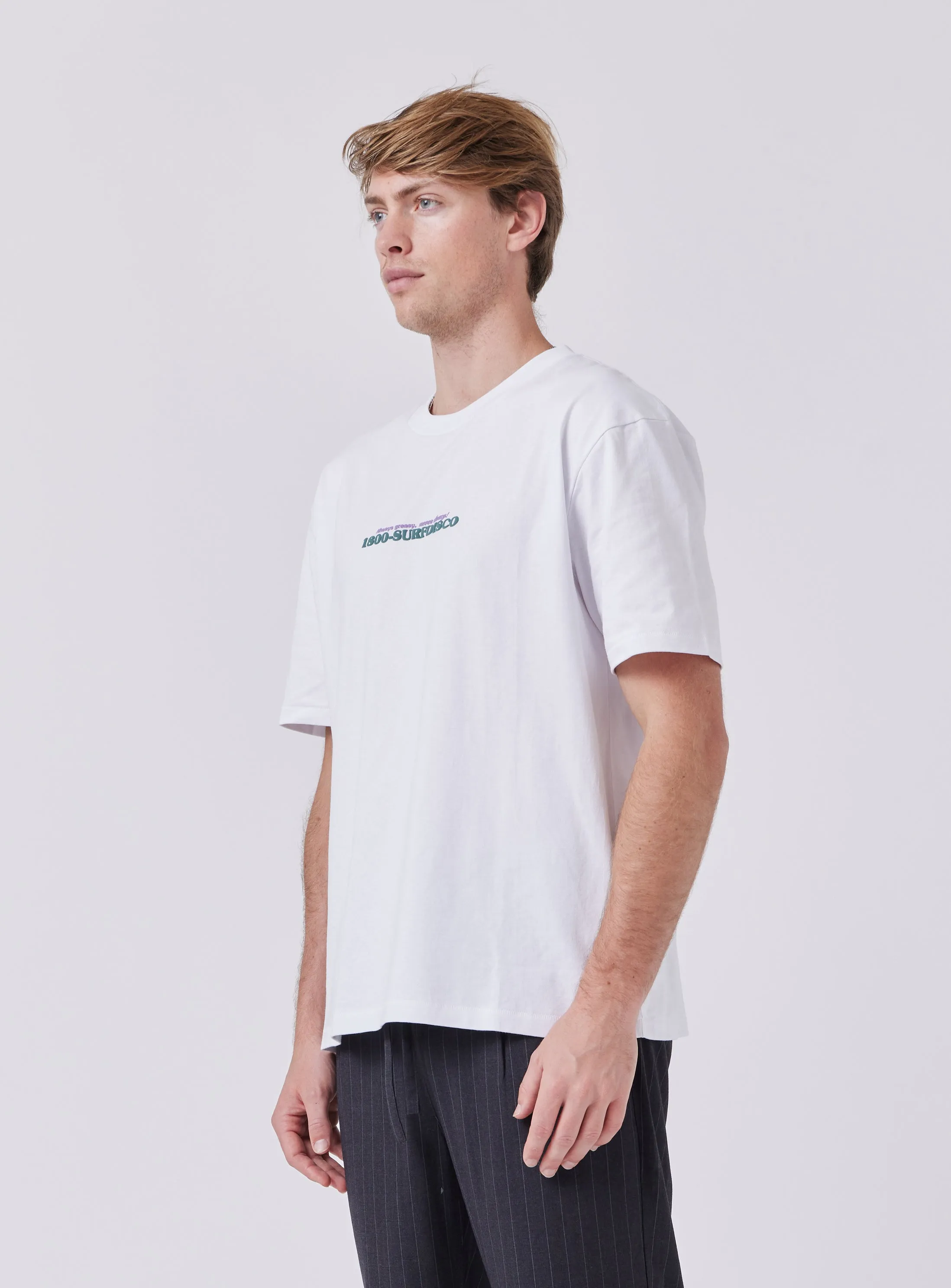 Pizza Tee White sold by Barney Cools product image thumbnail 4
