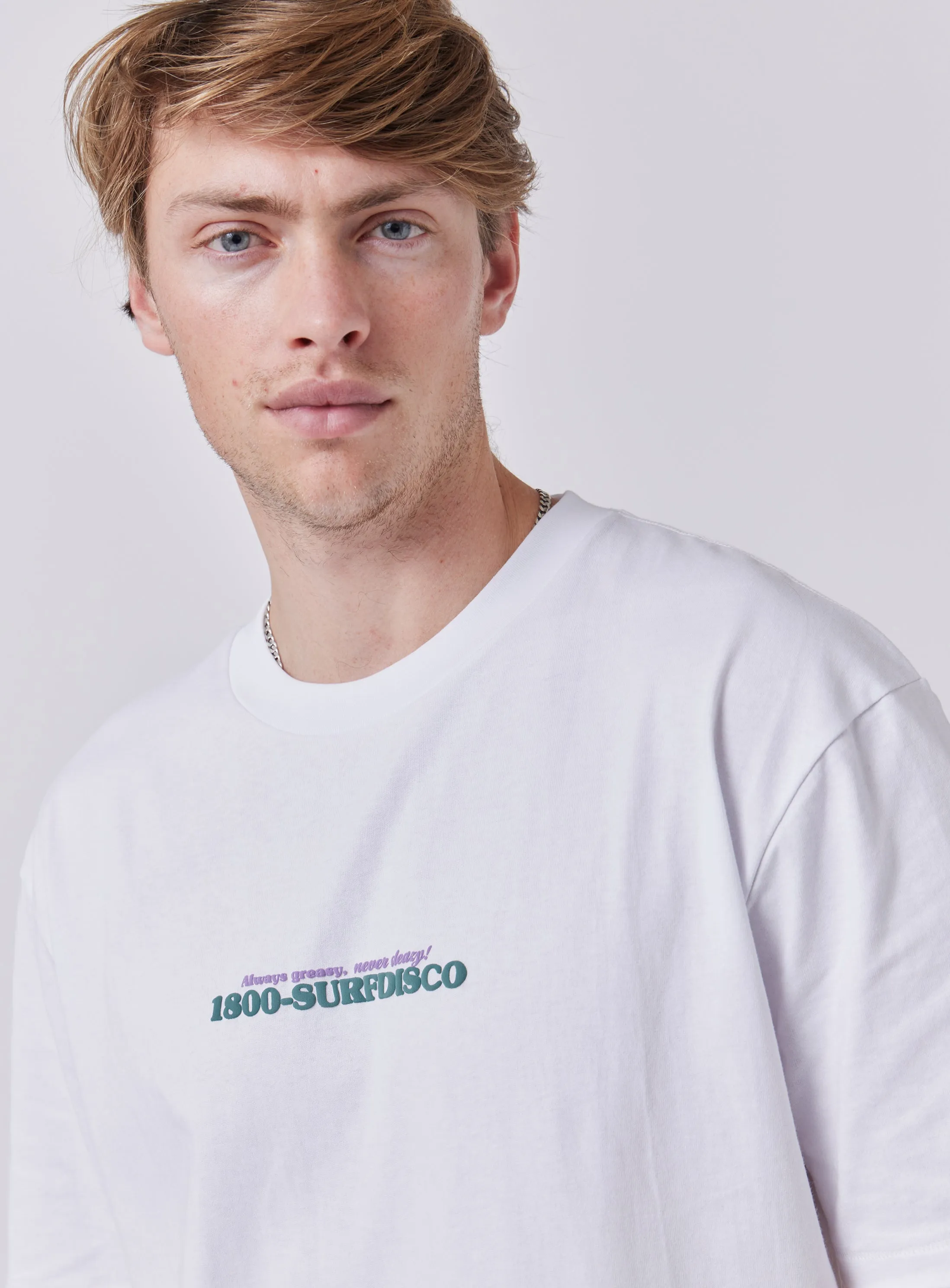 Pizza Tee White sold by Barney Cools product image thumbnail 3