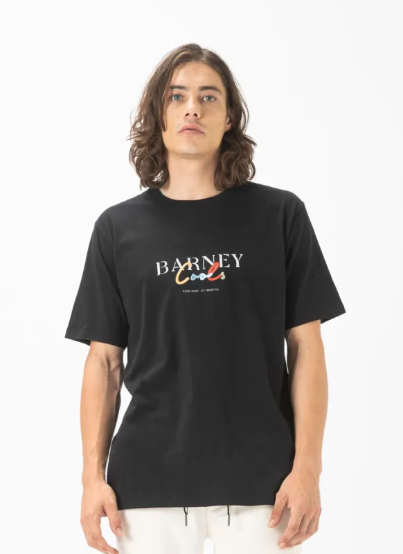 Colour Script Tee Black sold by Barney Cools