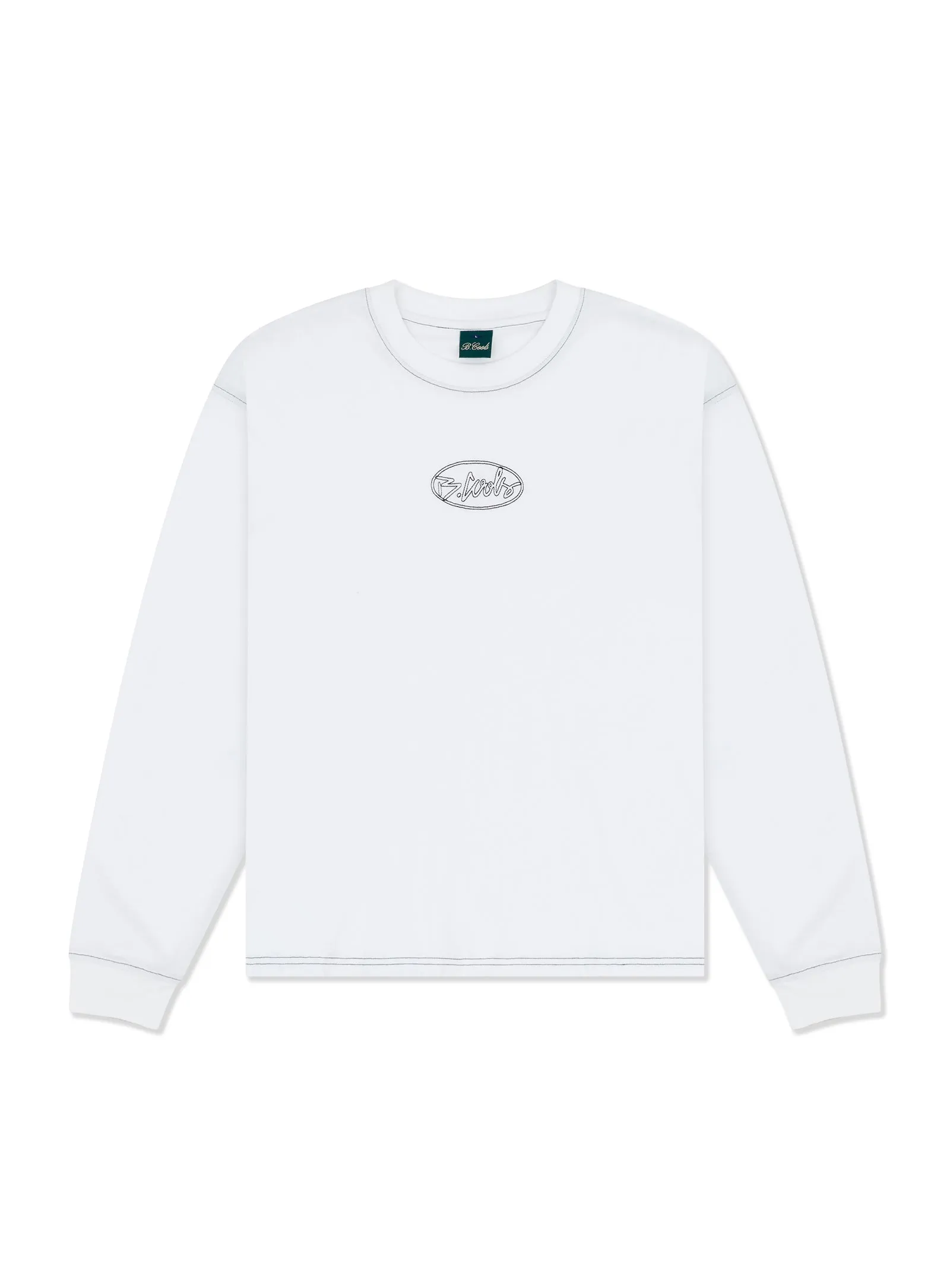 1990 Crop LS T-shirt White sold by Barney Cools