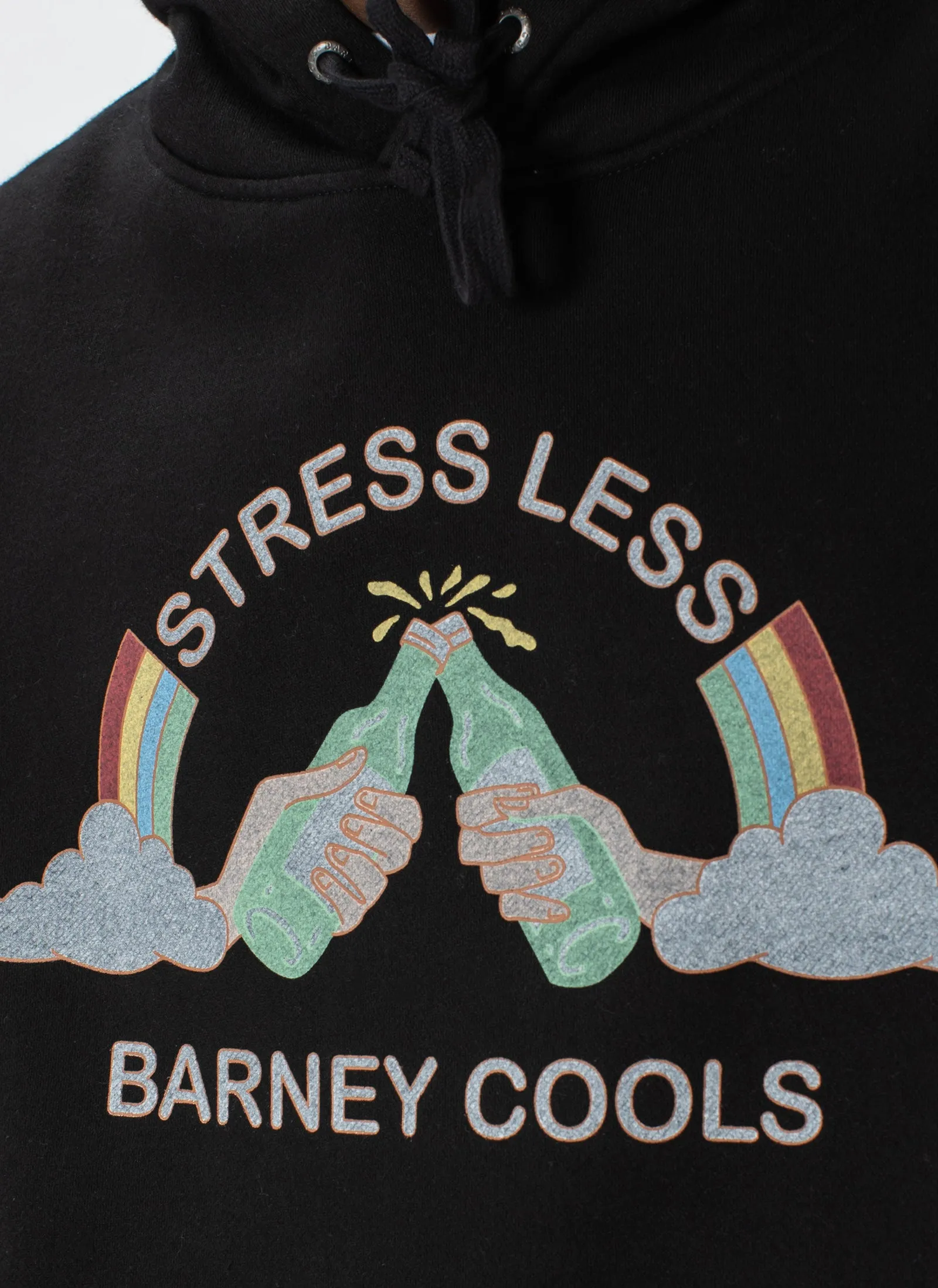 Stress Less Sweatshirt Black sold by Barney Cools product image thumbnail 2